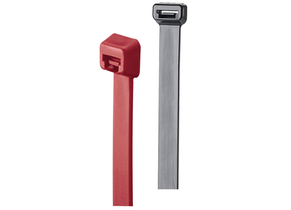 Panduit StrongHold Cable Ties in Red and Gray