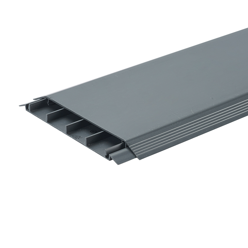 SURFACE RACEWAY, ABOVE FLOOR RACEWAY BASE AND COVER 6FT, OFFICE SLATE