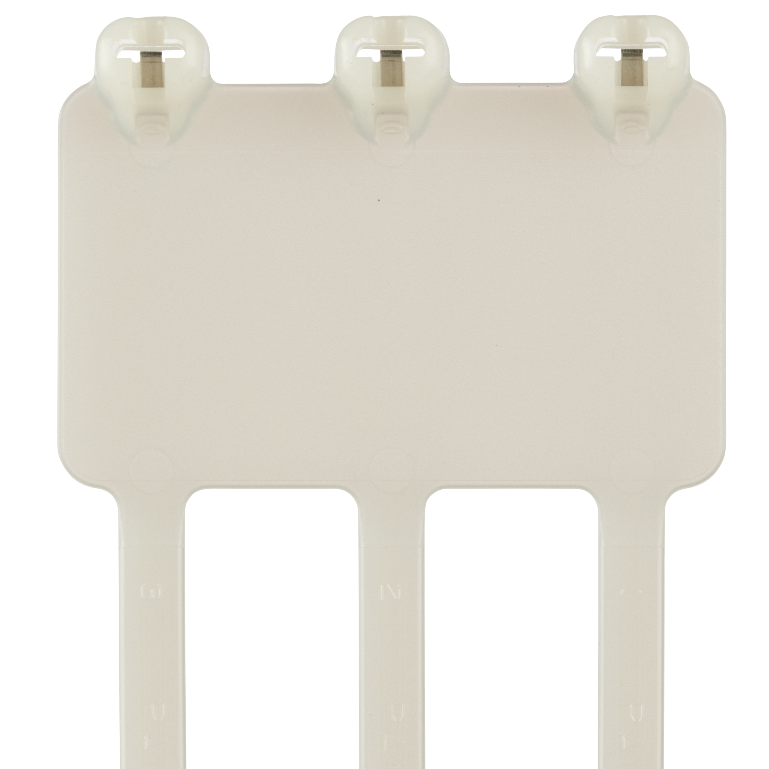 Product image for Panduit B3M2S-TL Marker Tie, Metal Barb, 8.0"L (203mm), Standard, Nylon, Natural