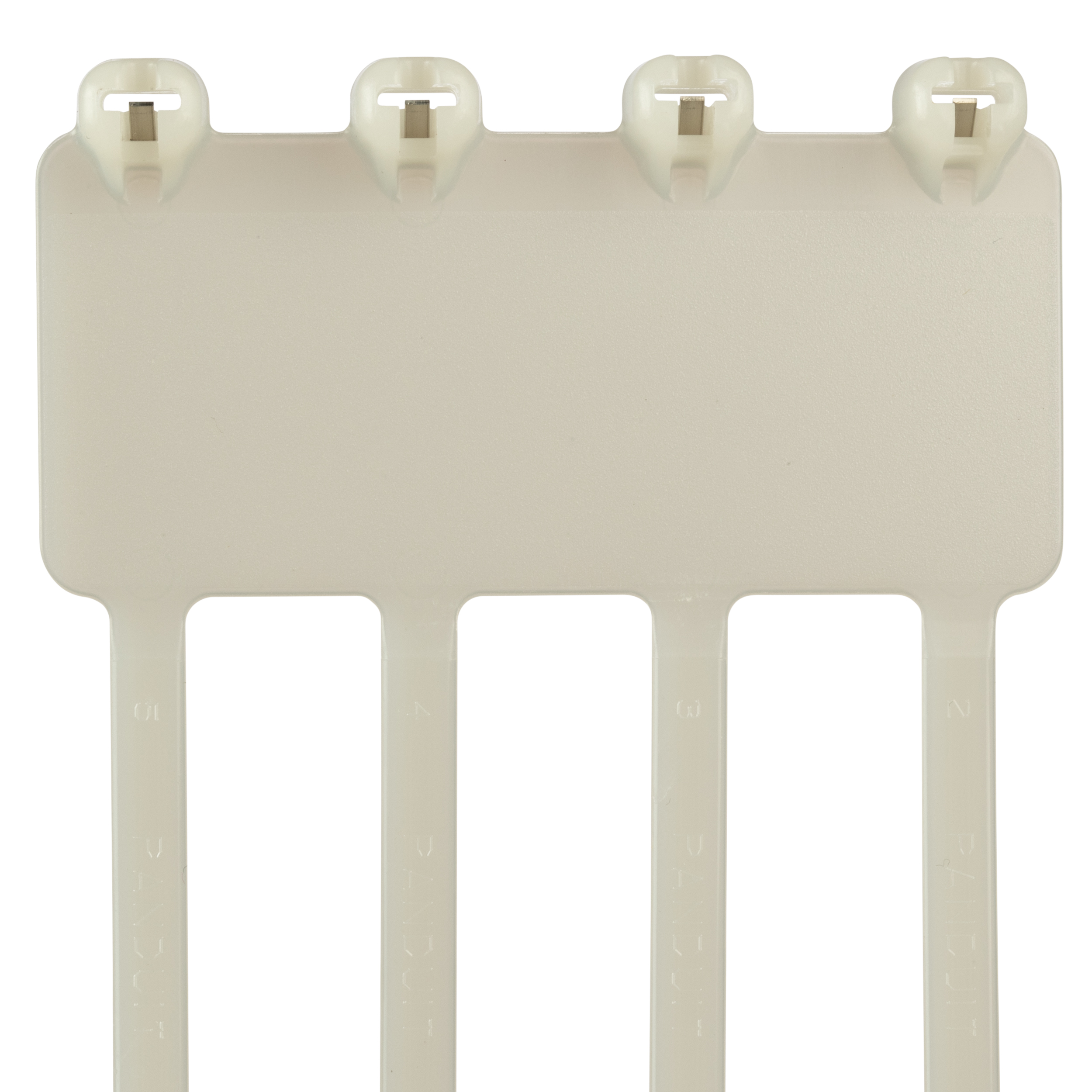 Product image for Panduit B4M2S-TL Marker Tie, Metal Barb, 8.0"L (203mm), Standard, Nylon, Natural