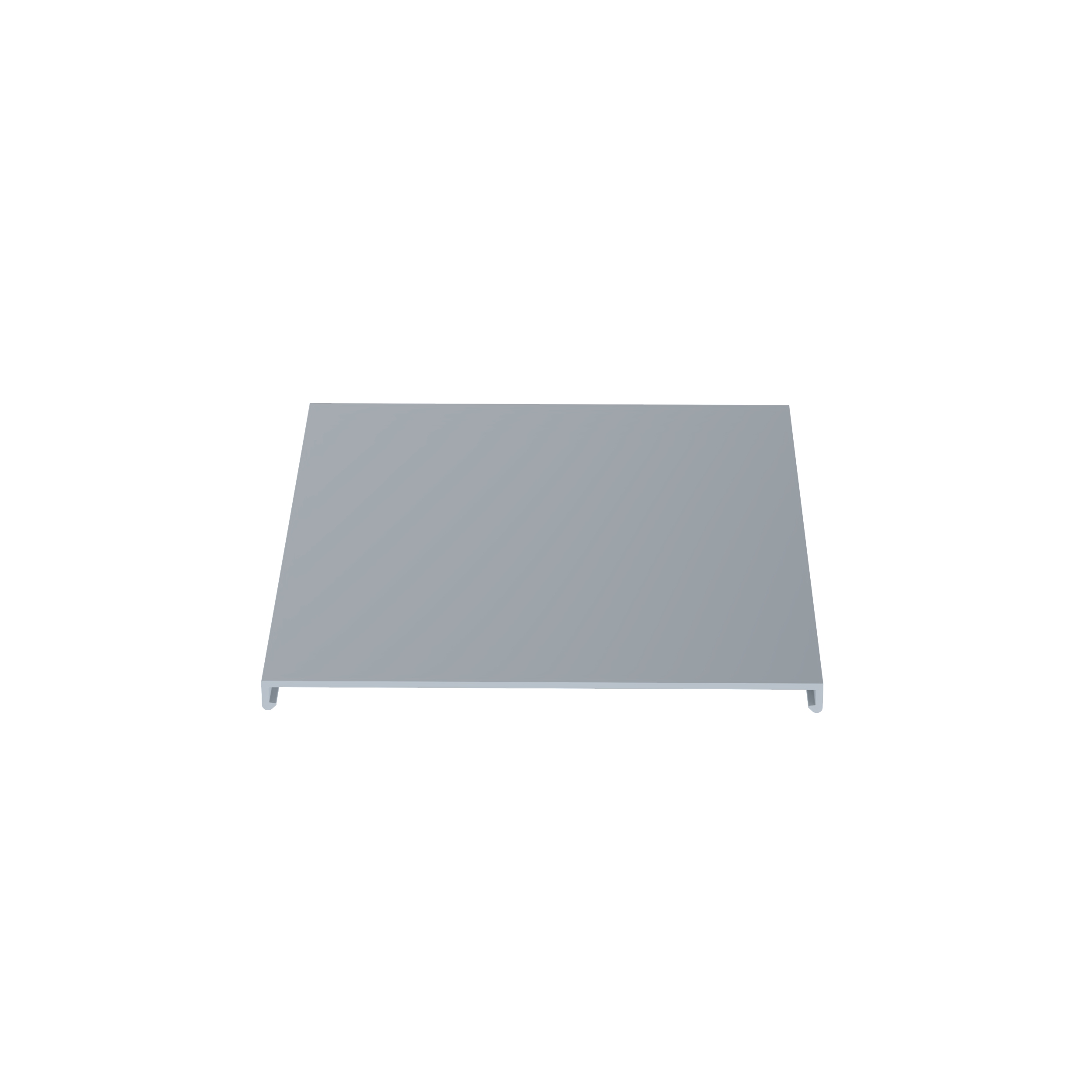 Product image for Panduit C.5WH6 Duct Cover, PVC, 0.5"W X 6', White