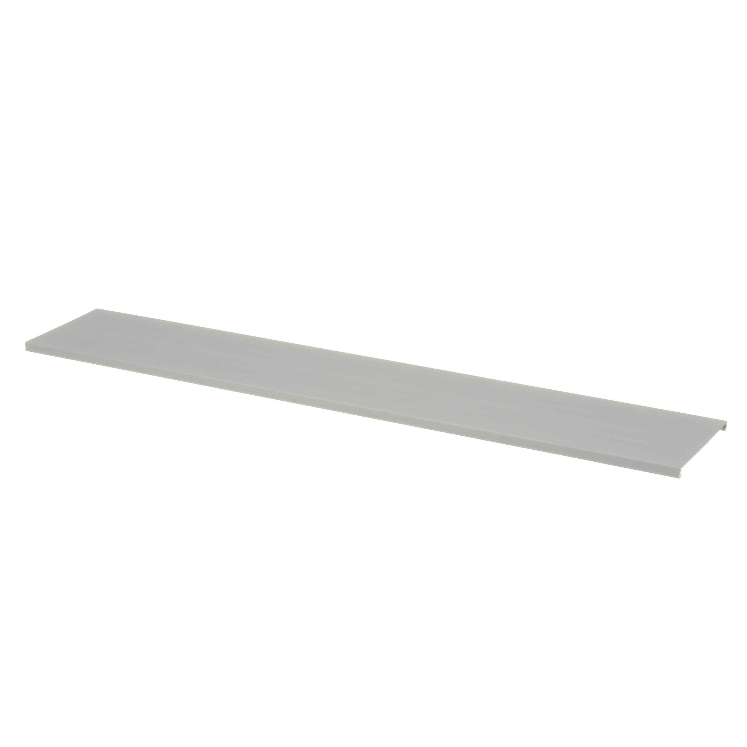 Product image for Panduit C.75LG6 Wiring Duct Flush Cover, PVC, 0.75"W x 6ft, Light Gray