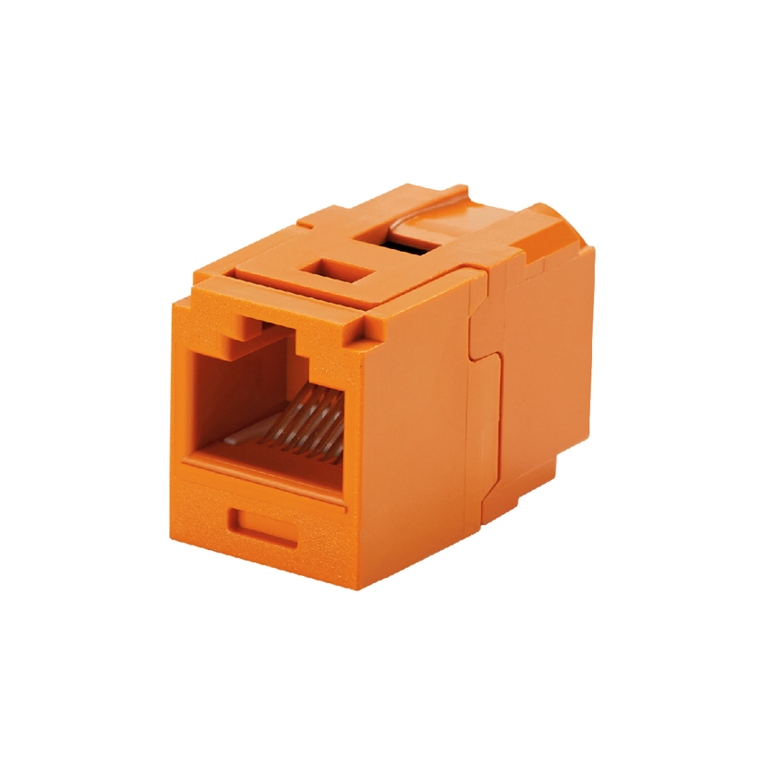 Mini-Com® UTP RJ45 Cat 6 Coupler Module, Orange