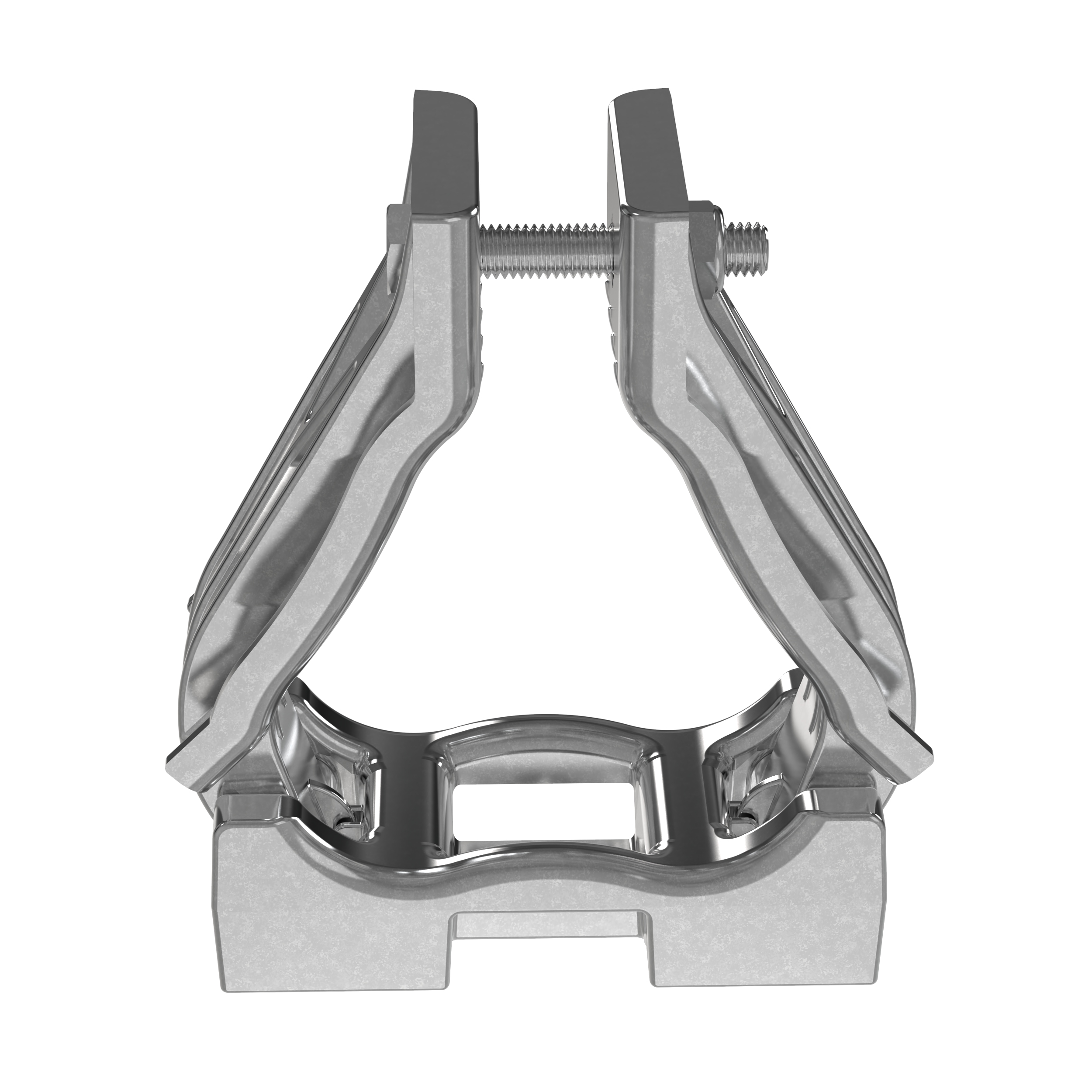 CCALTR3741-X Cable Cleat, TR Clamp Type, AL, Trefoil, 1.46-1.61in OD, PK10