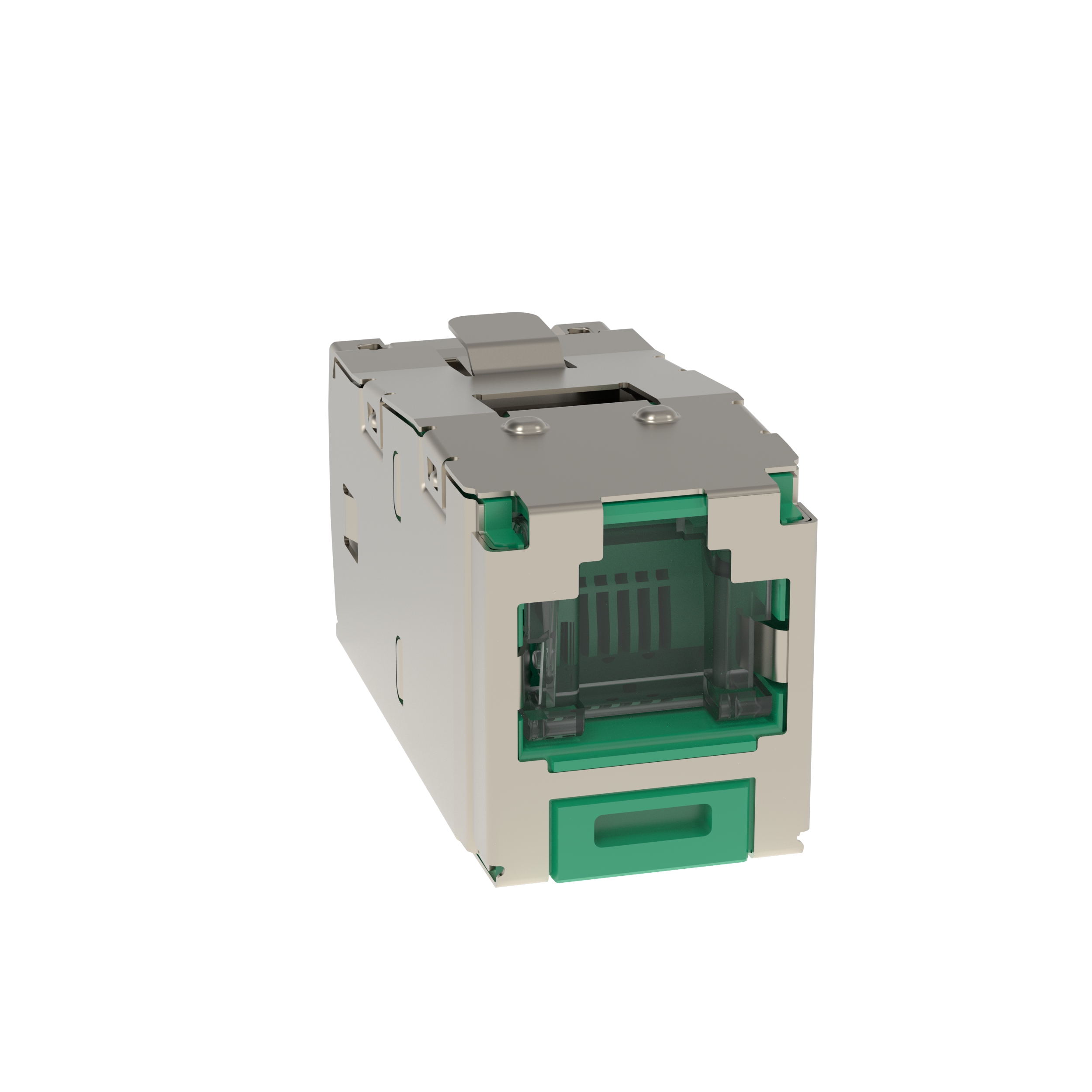 Product image for PAN CJSH688TGGRY Mini-Com® STP RJ45