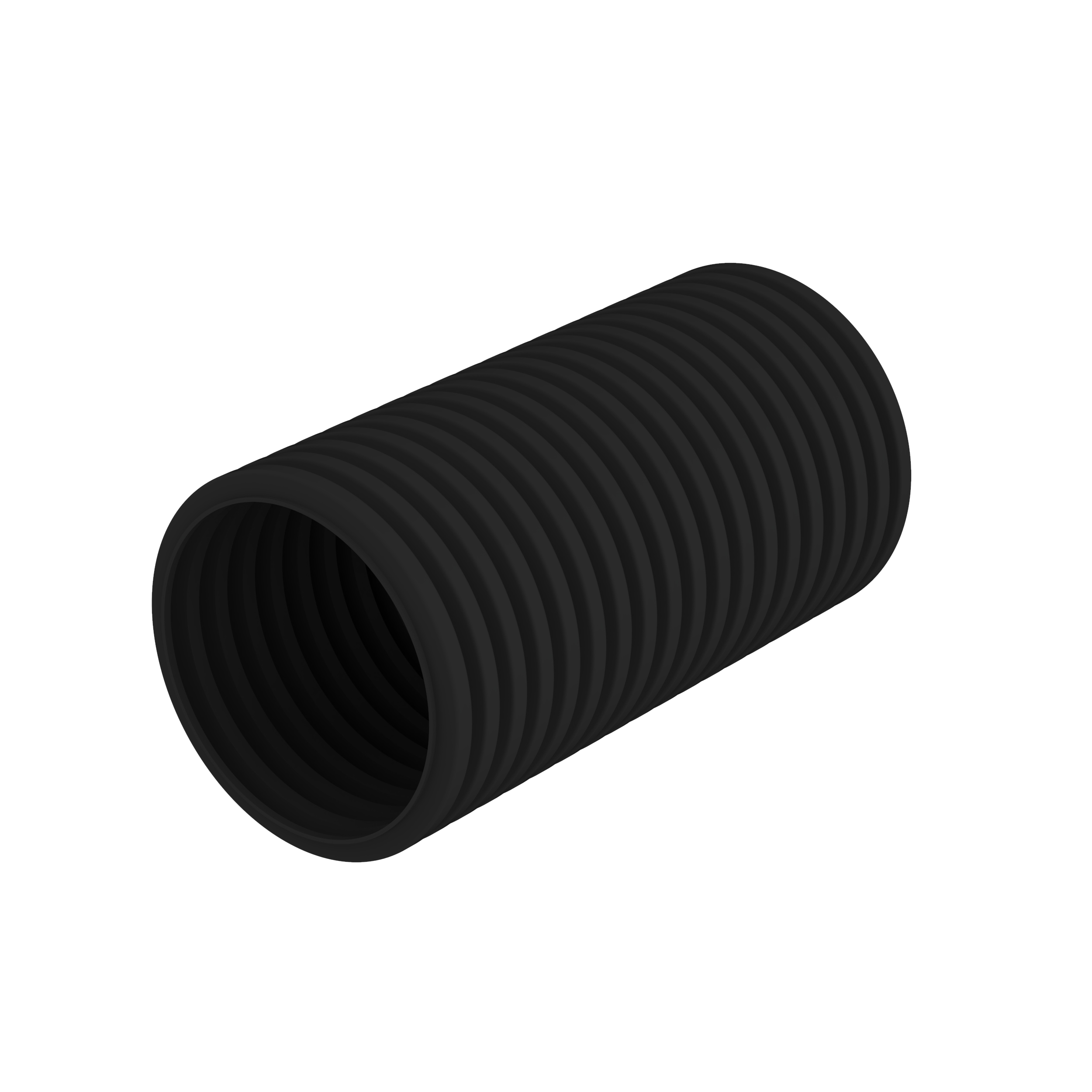 Product image for Panduit CLT150F-T20 Corr. Loom Tubing Slit, 1.58" (40.0mm) X 200' (60.9m), Black,PK1