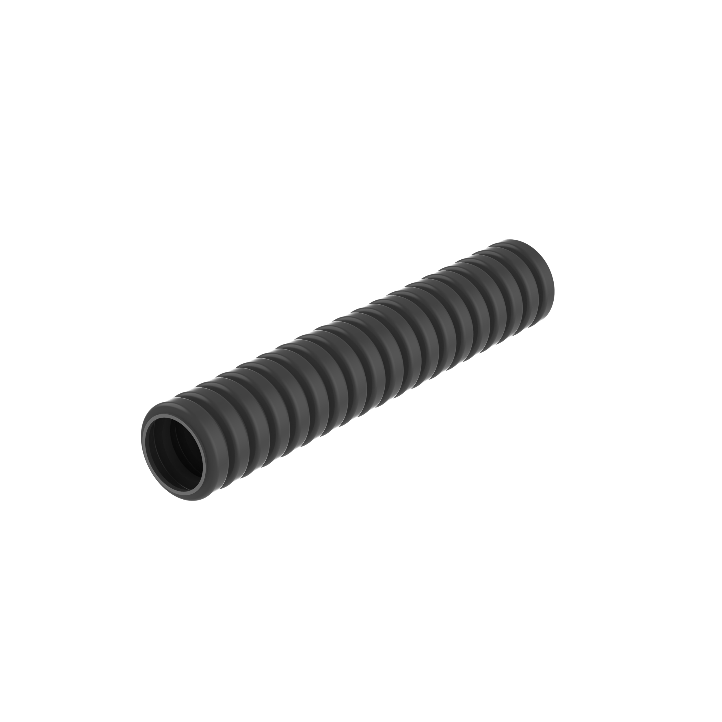 Product image for Panduit CLT25N-C630 Corr. Loom Tubing Nylon, .25" (6.35mm) x 100', HS Black,PK1