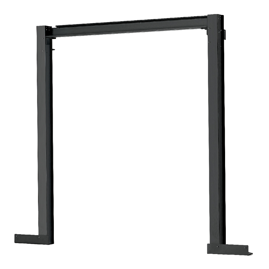 NET-CONTAIN™ END OF ROW FRAME, FOR 1200MM AISLE WIDTHS, BLACK