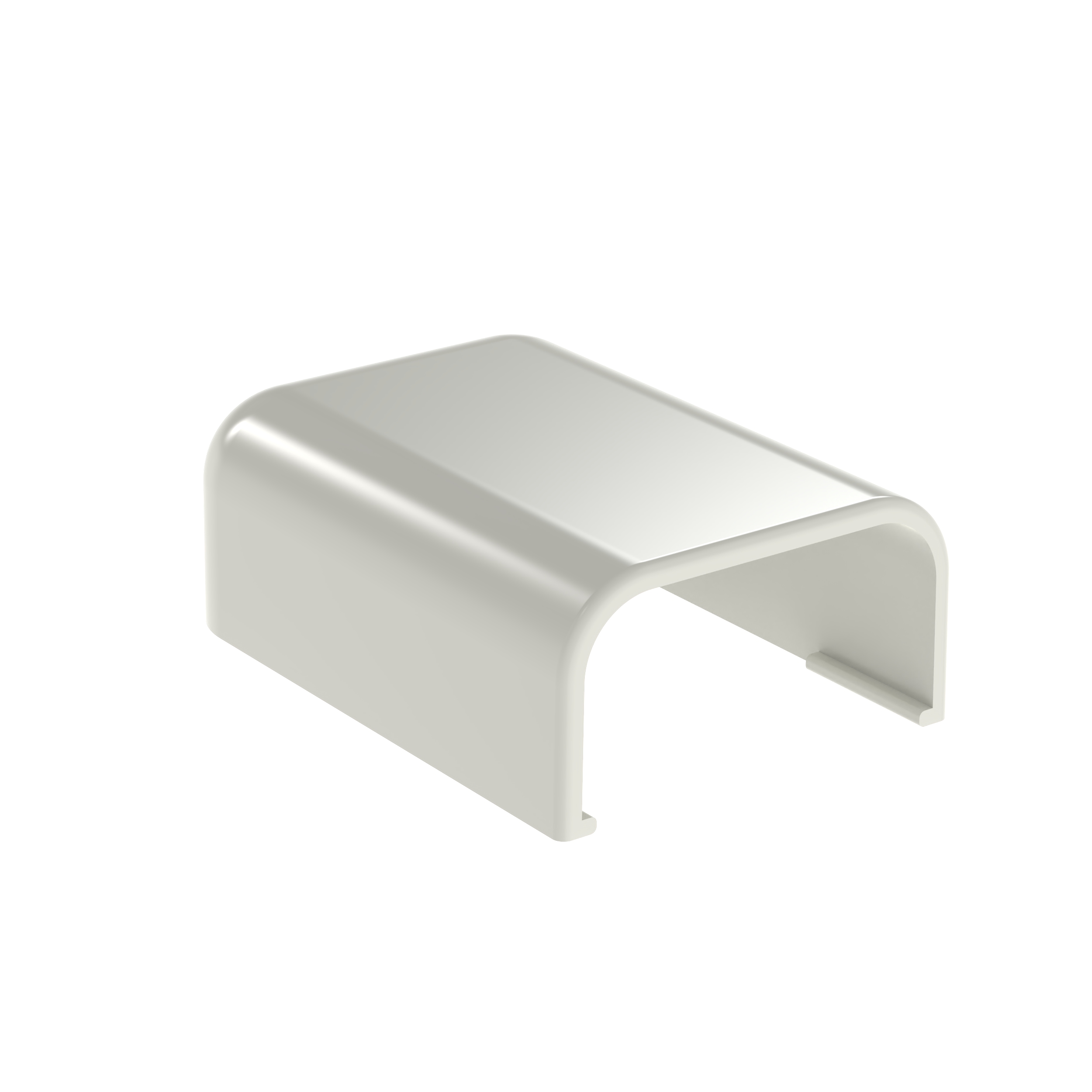 Surface Raceway, LD5 End Cap Fitting, Off-White