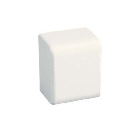 Surface Raceway, LDPH3 Power Rated End Cap, Electric Ivory