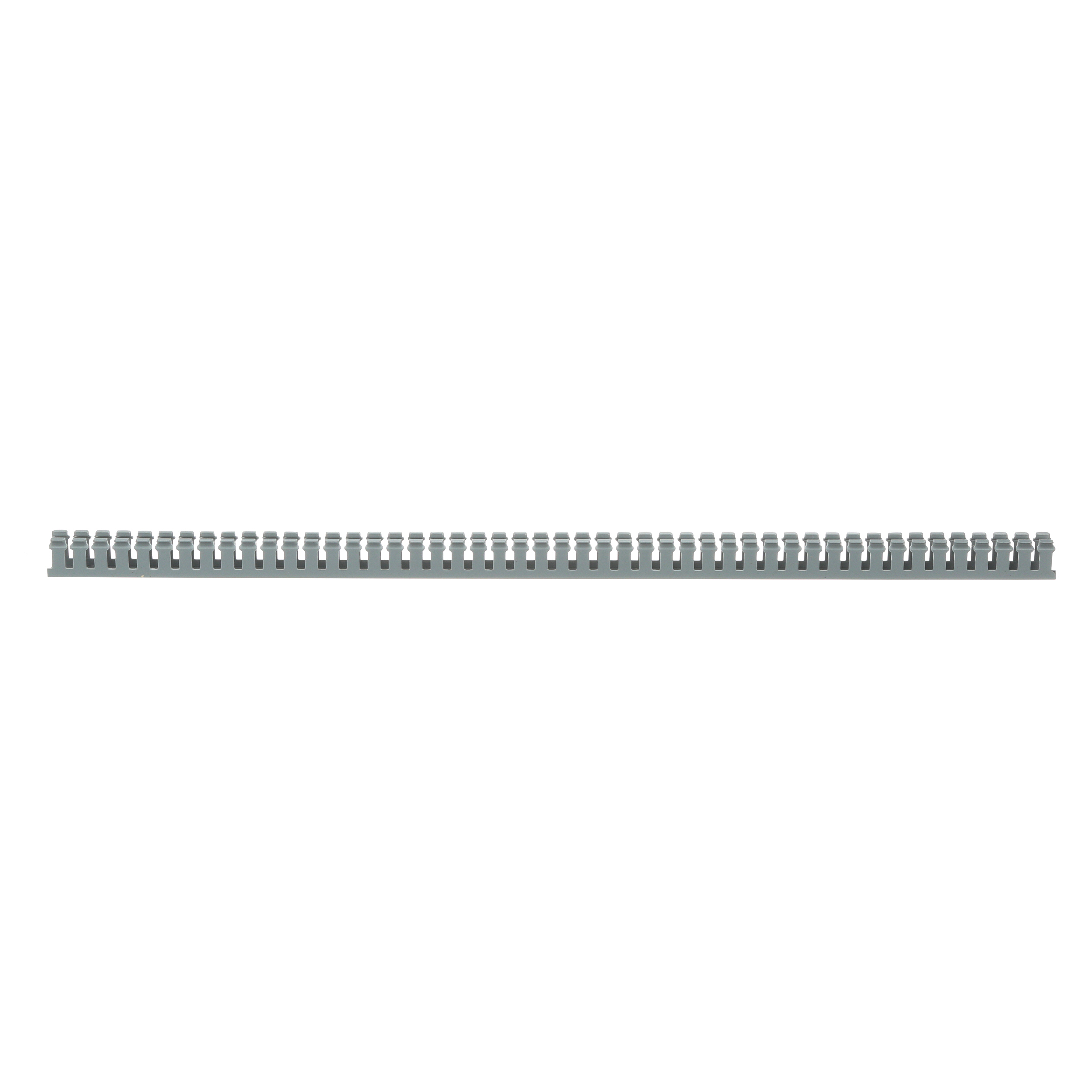 Product image for Panduit F.5X1LG6-A Narrow Slotted Wiring Duct, PVC, .5" x 1" x 6ft, w/Adhesive, Light Gray