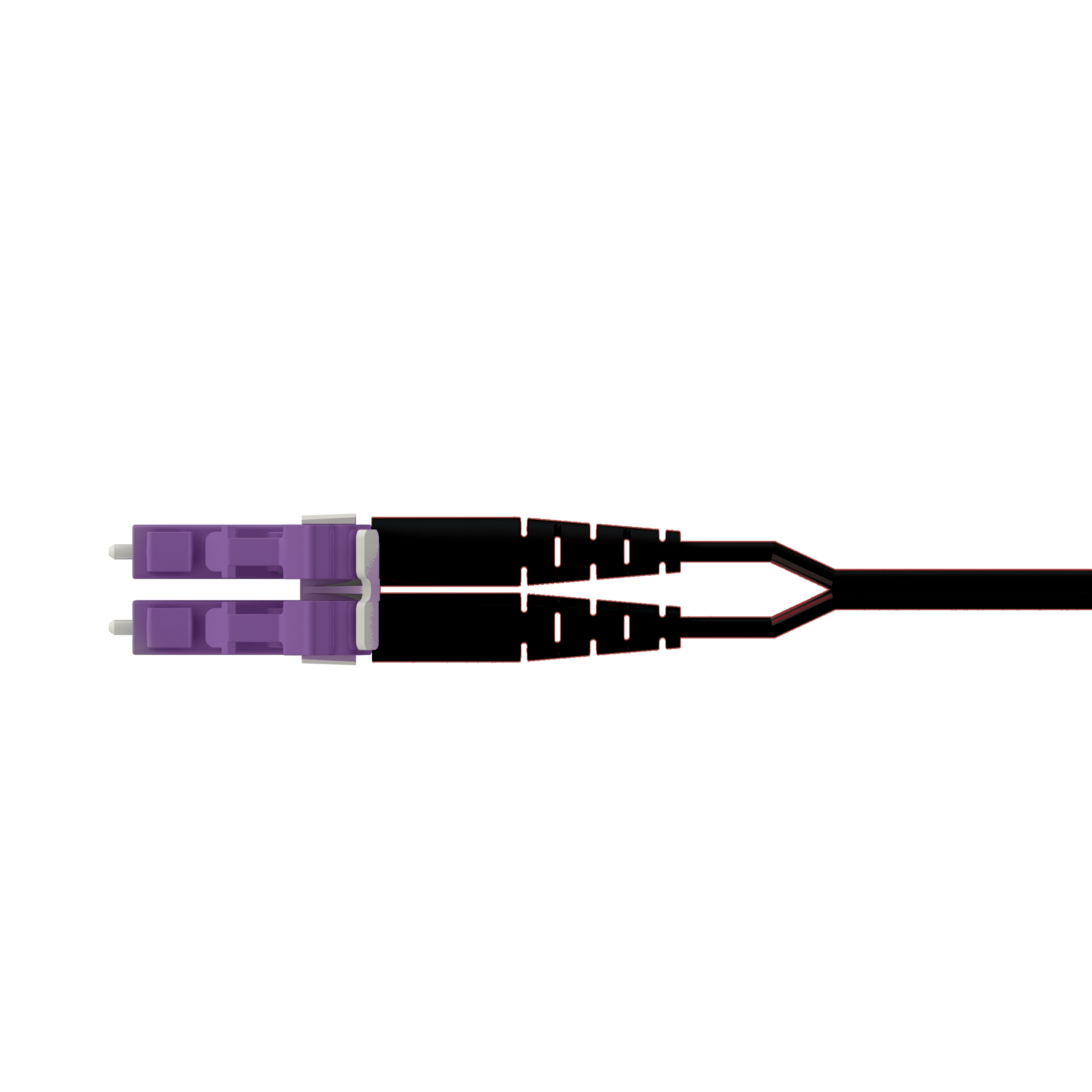 Opti-Core® 2 Fiber, OS2, Key G-Violet/Nonkey LC Duplex, Plenum