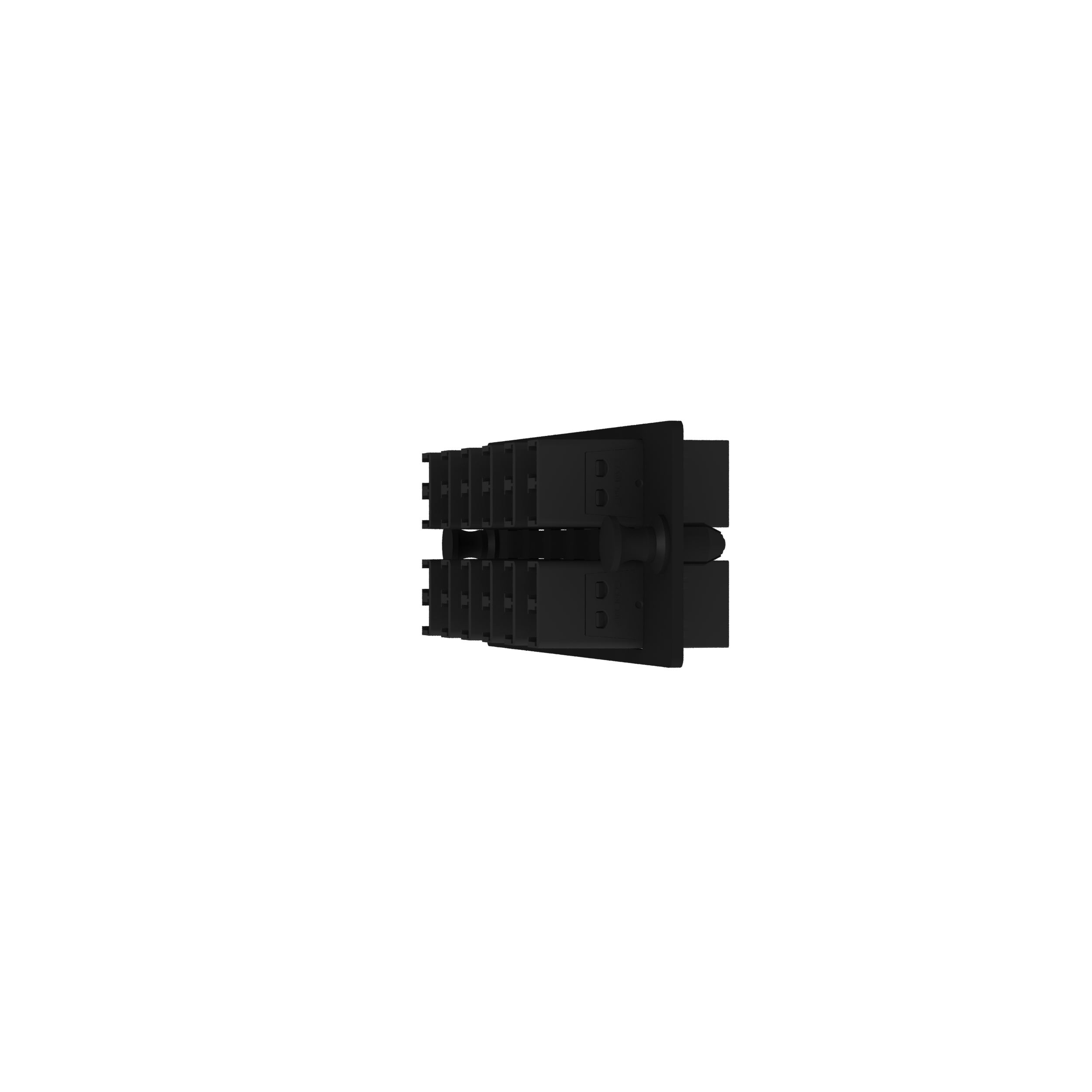 Opticom® Keyed A-Black Fiber Adapter Panel, OM4, 12 LC Duplex