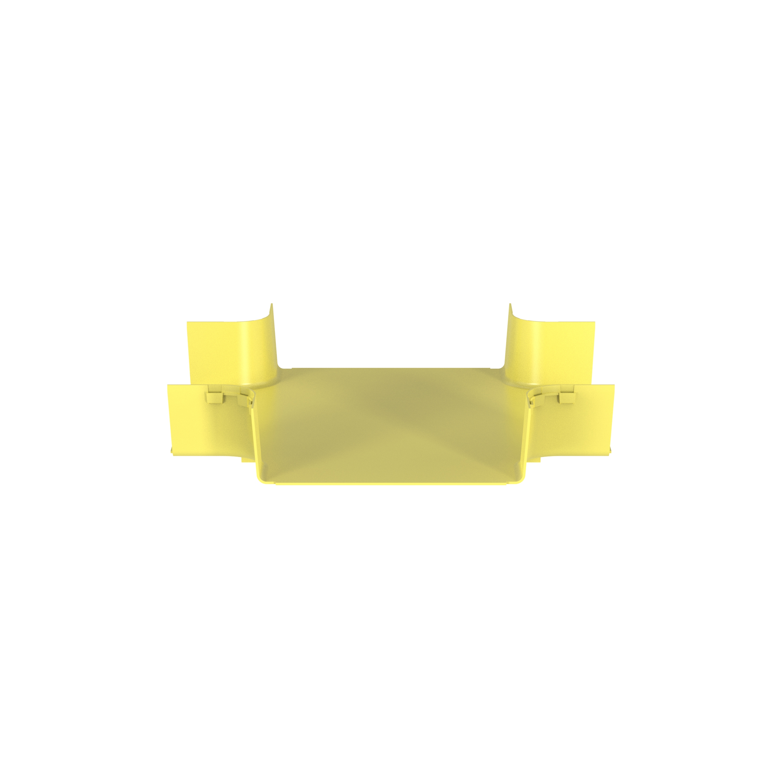 FiberRunner® 4-Way Cross Fitting, 12x4, Yellow