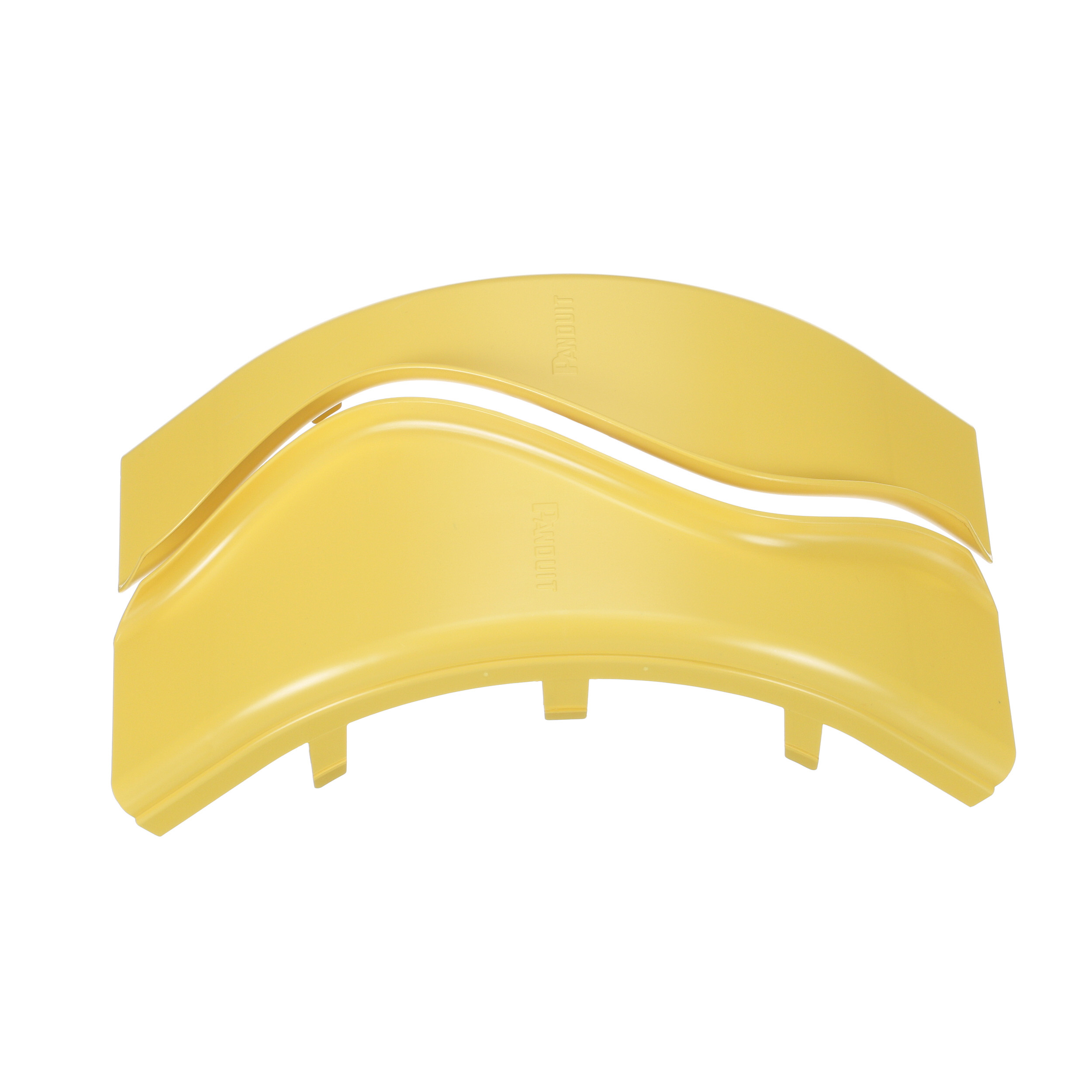 Product image for Panduit FROVRASC4LYL Cover 4X4 Outside VerticalICAL RIGHT-ANGLE, LSZH, YELLOW