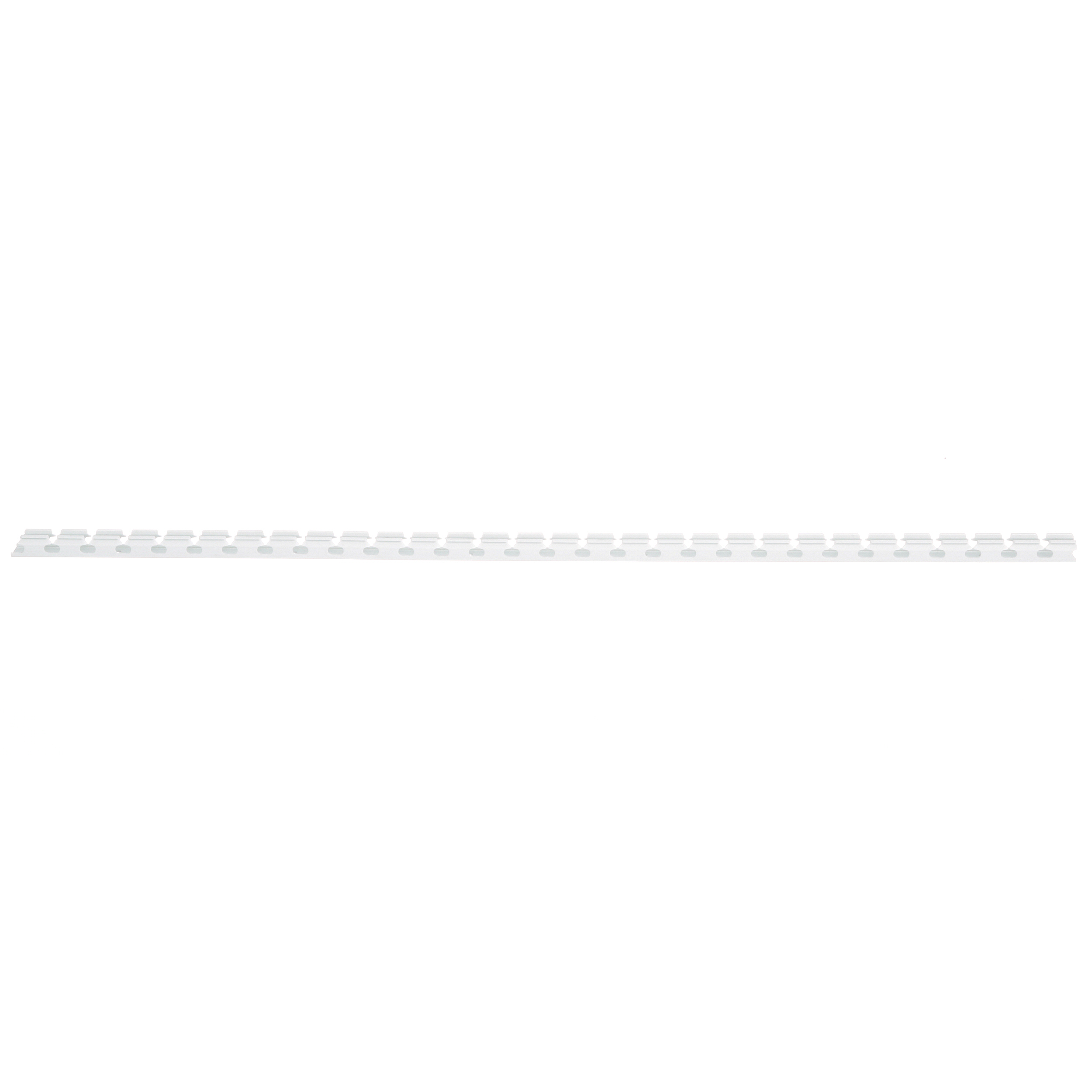 Product image for Panduit G.5X.5WH6 Wide Slotted Wiring Duct, PVC, .5" x .5" x 6ft, White