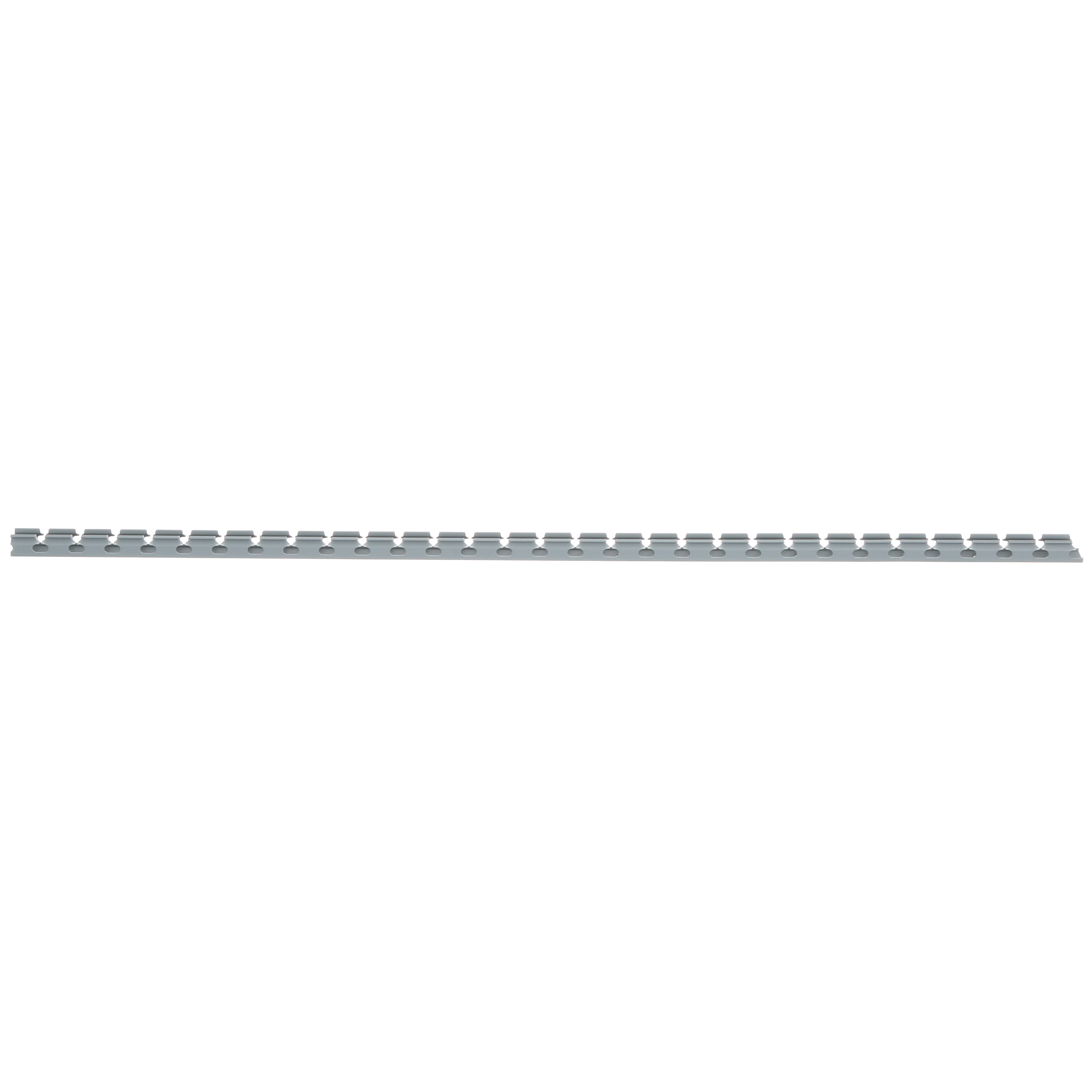Product image for Panduit G.75X.75LG6 Wide Slotted Wiring Duct, PVC, .75" x .75" x 6ft, Light Gray