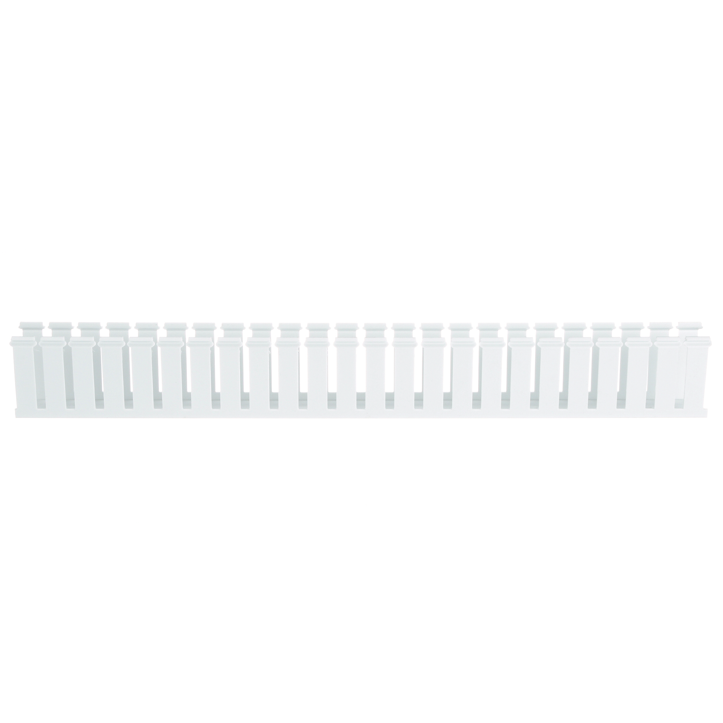 Product image for Panduit G1.5X3WH6 Wide Slotted Wiring Duct, PVC, 1.5" x 3" x 6ft, White