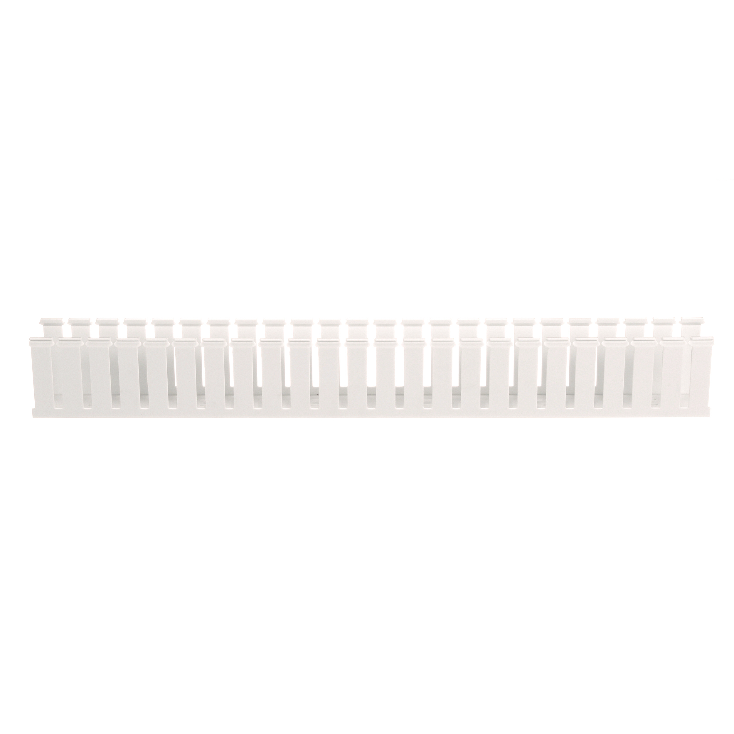 Product image for Panduit G2X1.5WH6 Wide Slotted Wiring Duct, PVC, 2" x 1.5" x 6ft, White