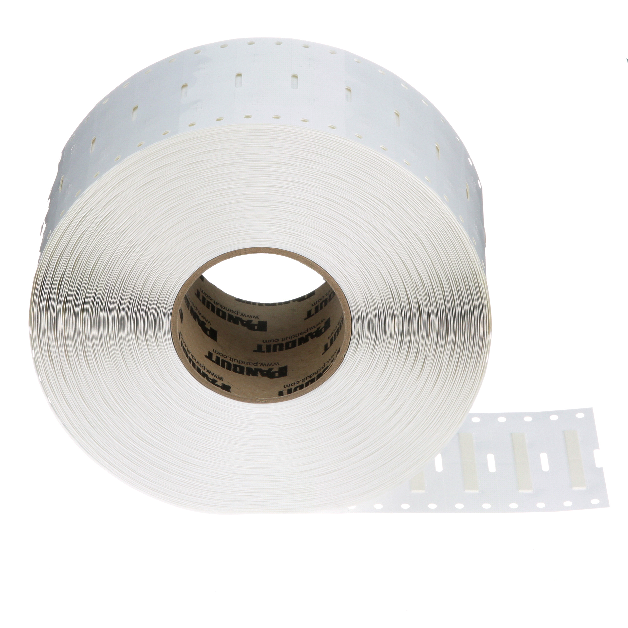 Product image for Panduit H050X025H1T-B H050X025H1T-B Heatshrink, PO, White, Mil Grade, 10000 Lbls, TT, 0.25"x0.5"