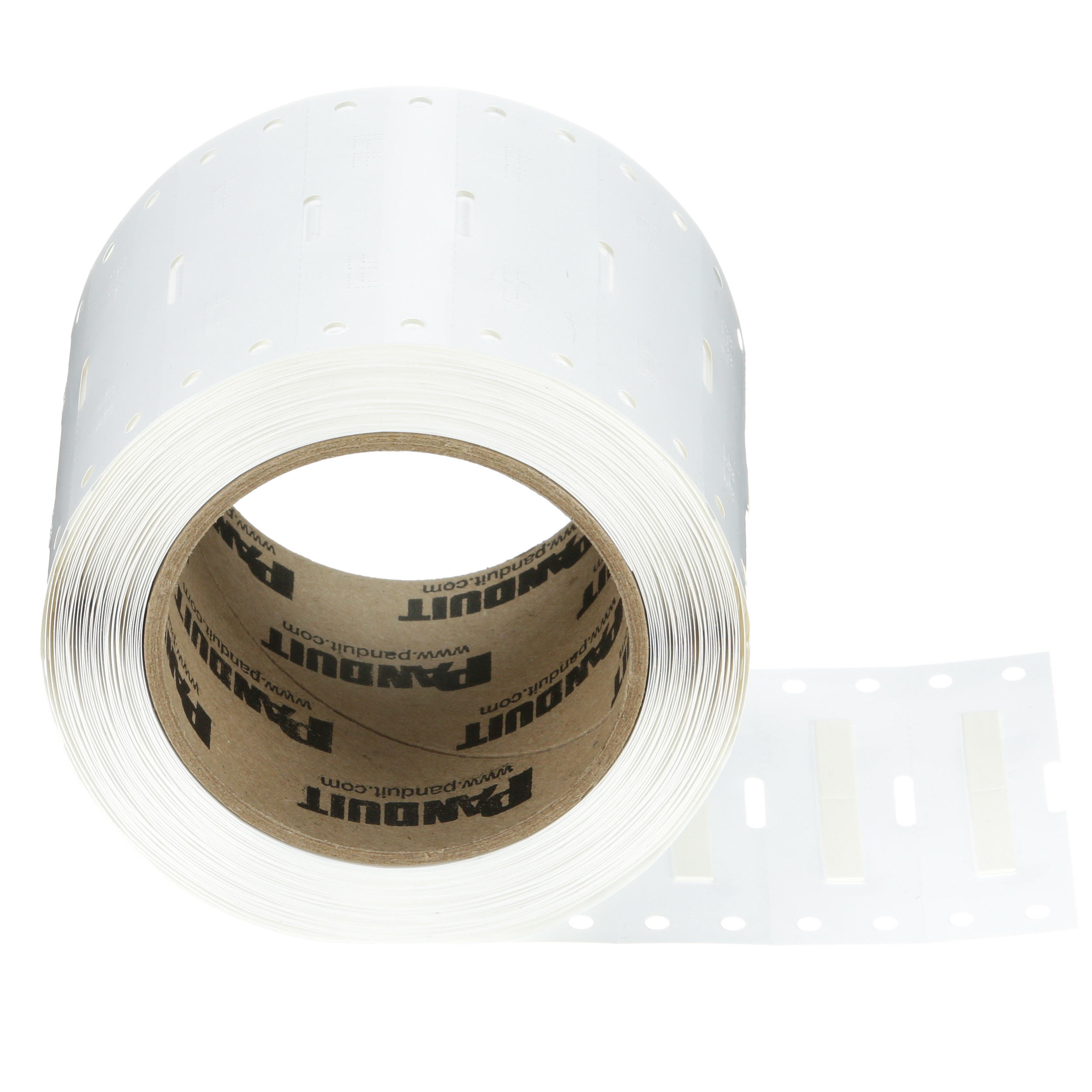 Product image for Panduit H150X044H1T-B H150X044H1T-B Heatshrink, PO, White, Mil Grade, 2500 Lbls, TT, 0.44"x1.5"