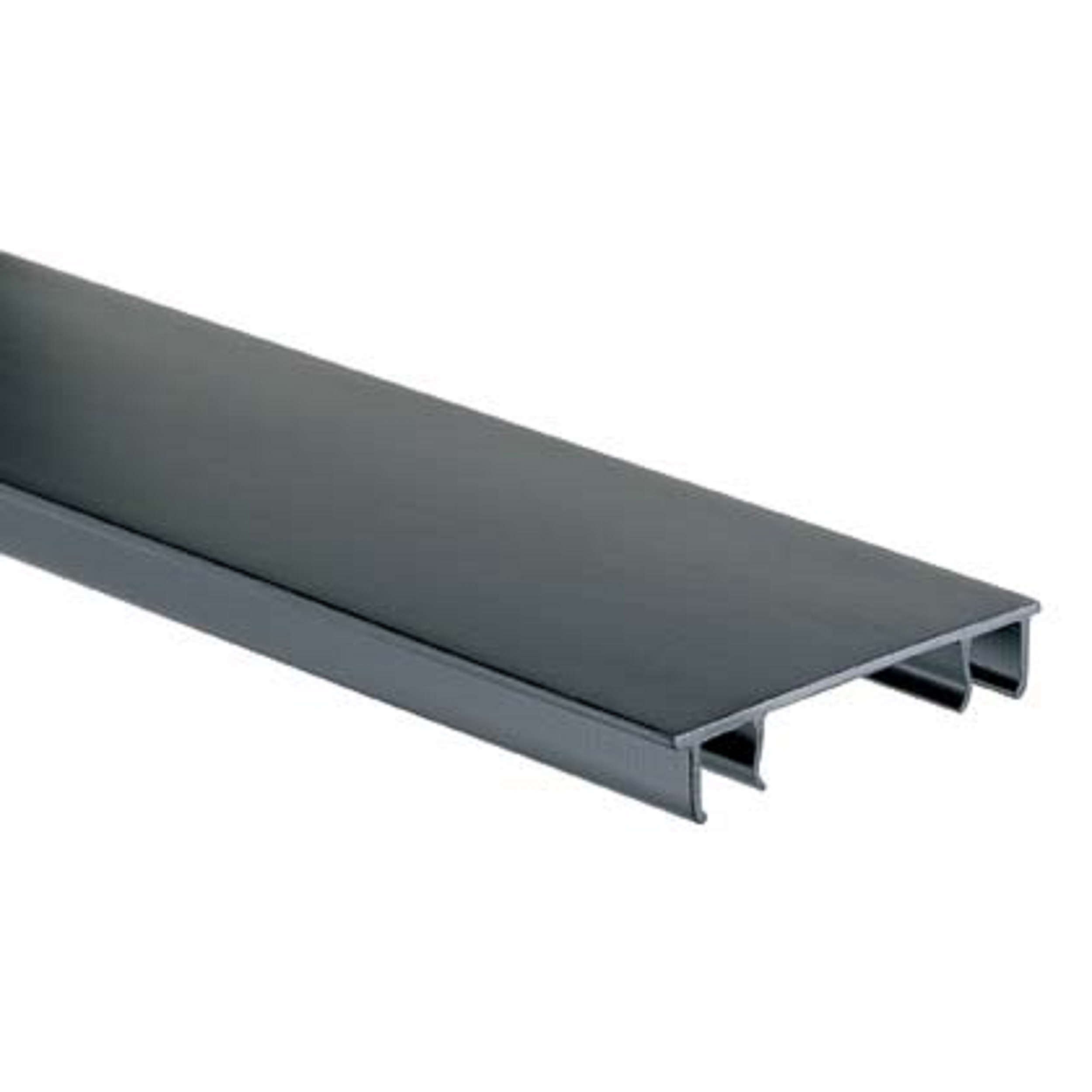 Product image for Panduit HC3BL6 Hinged Duct Cover, PVC,3"W X 6',Black