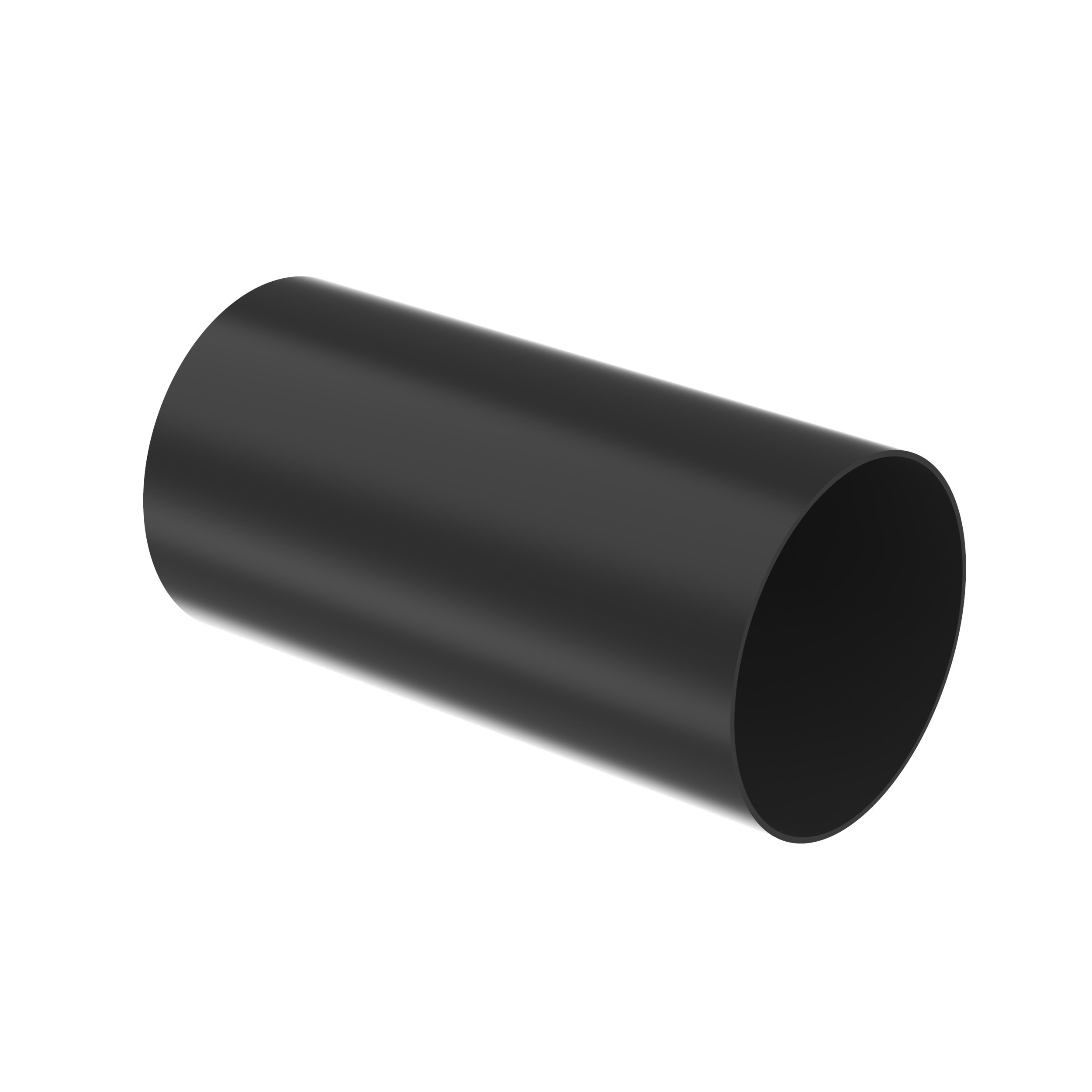 Product image for Panduit HSTT300-48-2 Heat Shrink, Black, PO, 3" to 1.5" ID, PK2