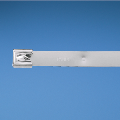 Product image for Panduit MLT4EH-LP316 MLT Tie, 316 SS, Extra Heavy, 17.1" (434mm), .010" (.25mm) thk
