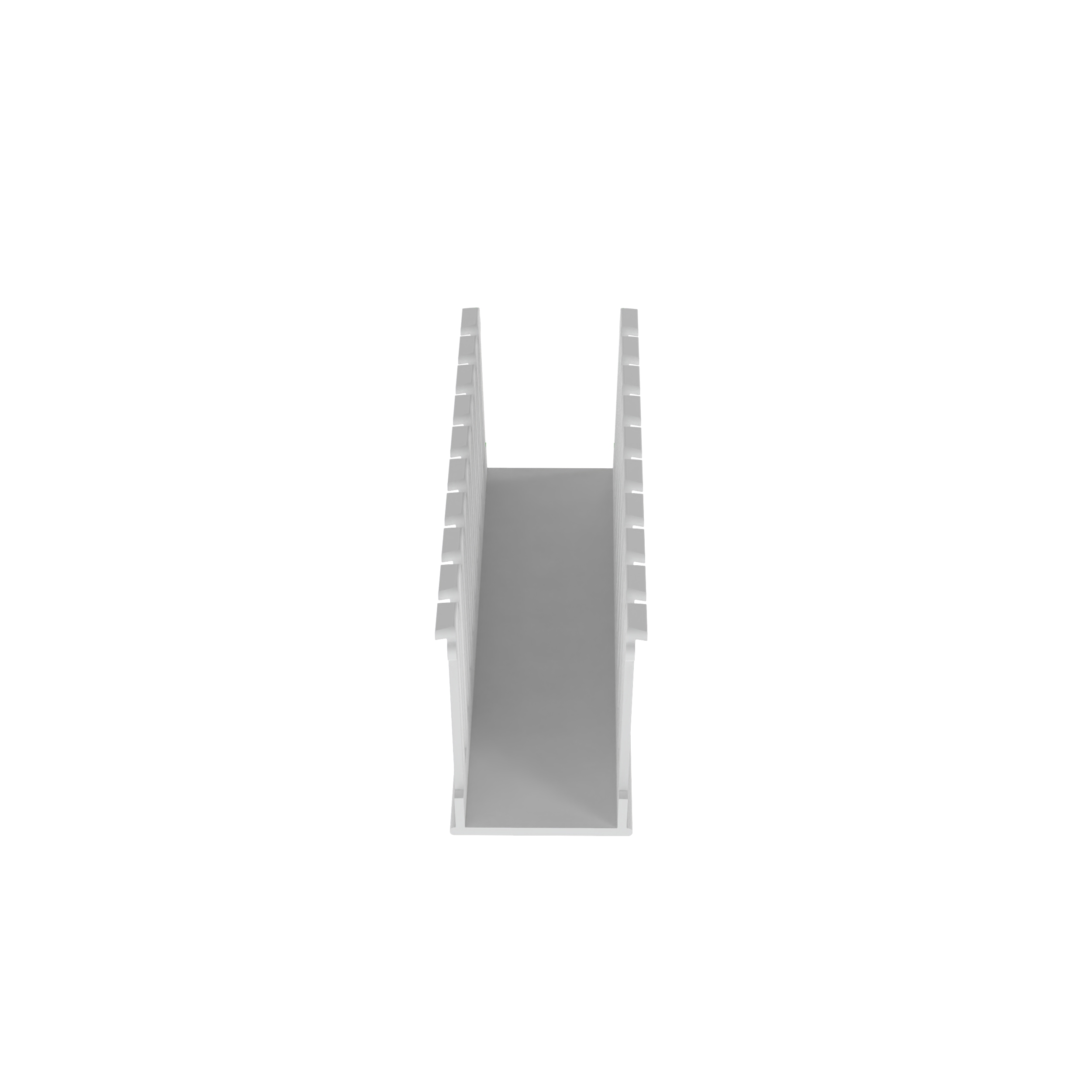 Product image for Panduit NE1.5X3WH6 Slotted Duct, Halogen Free,1.5"X3"X6',White