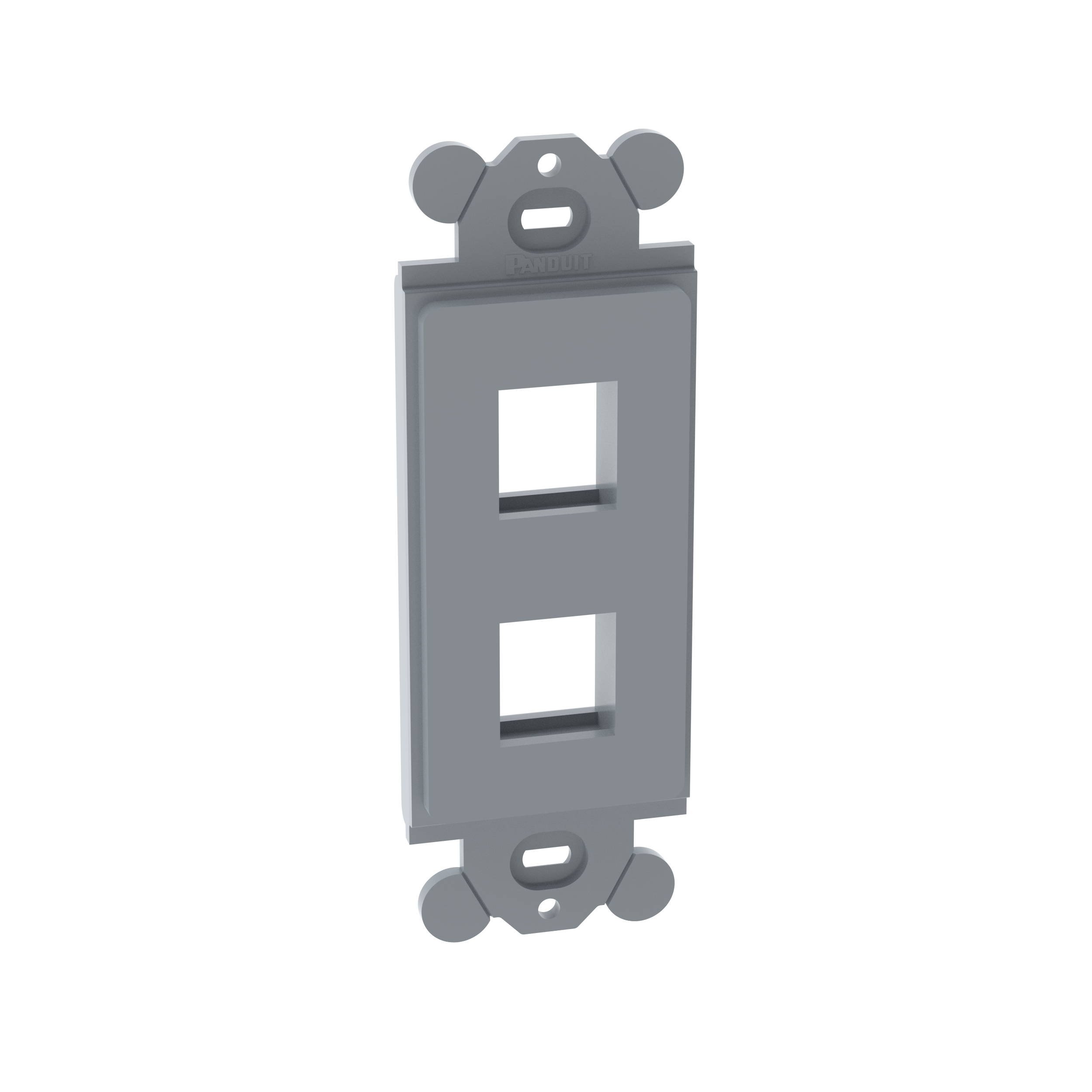 NetKey® Adapter, 2-Port, International Gray, Rectangular