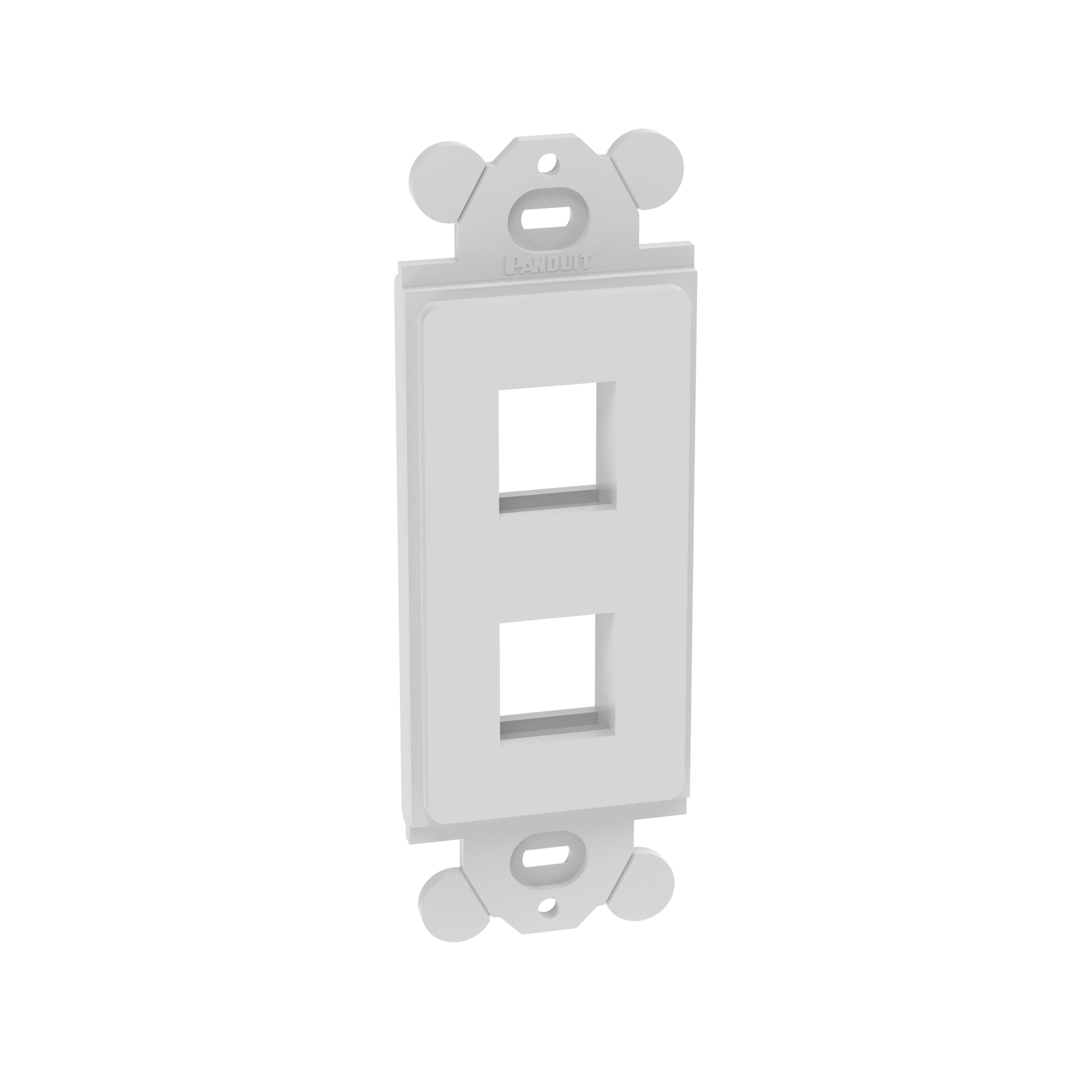 NetKey® Adapter, 2-Port, White, Rectangular