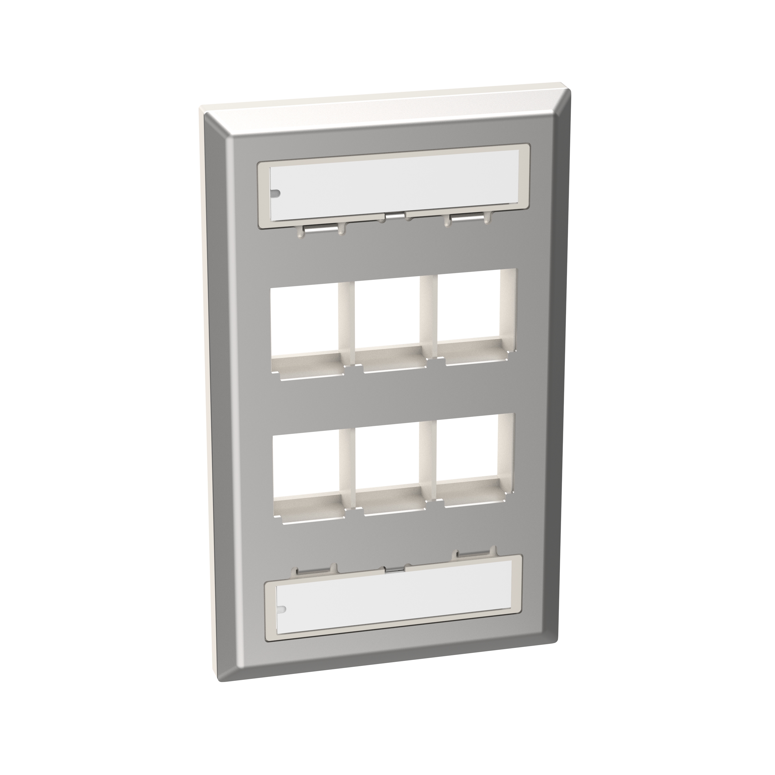 Product image for PAN NKF6S NetKey&reg; Faceplate, 6-Port