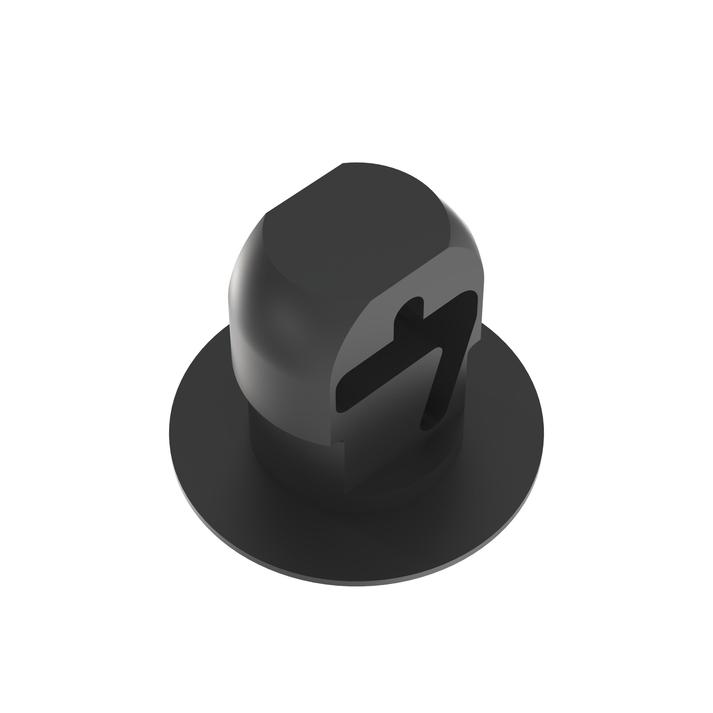 Product image for Panduit PBMSL-H25-M30 Cable Tie Mount, Push Button, Heat Stabilized Black