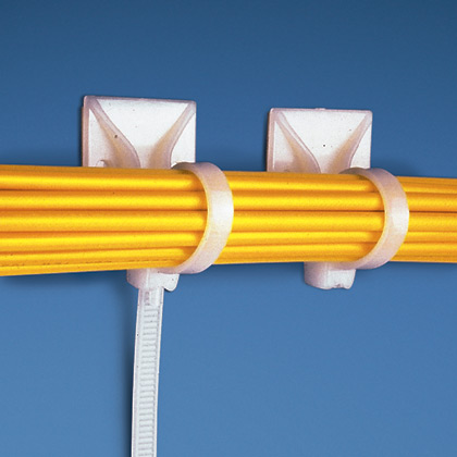 Product image for Panduit PLA2S-A-Q Adh. Mount/Cable Tie Combo, 7.4" Lock Tie