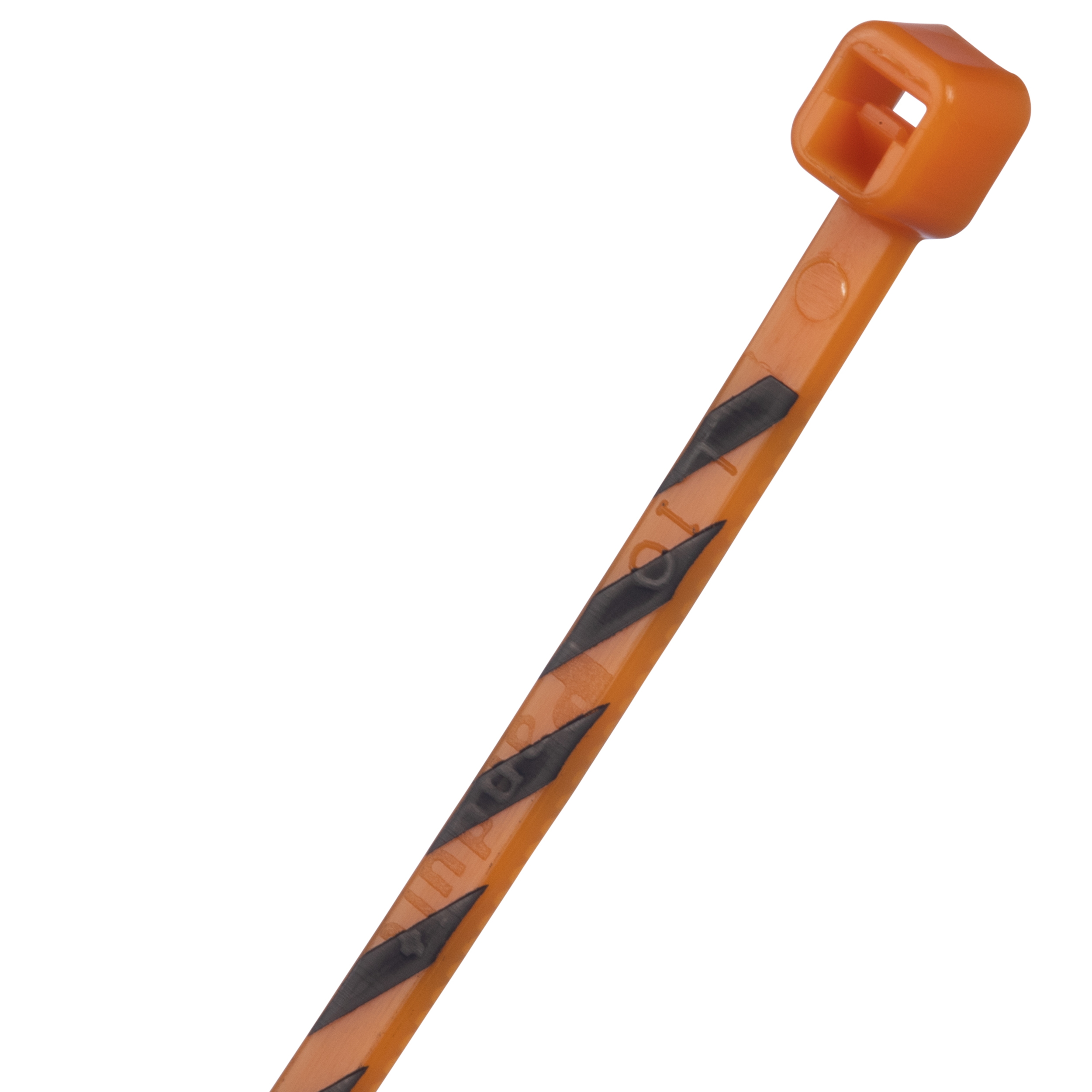 Product image for Panduit PLT1M-L3-0 Cable Tie, 4.0"L (102mm), Miniature, Nylon, Orange/Black Stripe