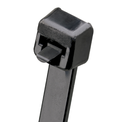 Product image for Panduit PRT1.5S-C0 Cable Tie, Releasable, 6.3"L (160mm), Standard, Weather Resistant, Black