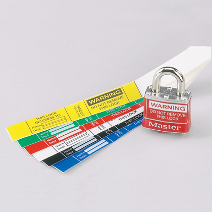 Product image for Panduit PSL-PL1REDY Label for PSL-6 Padlock