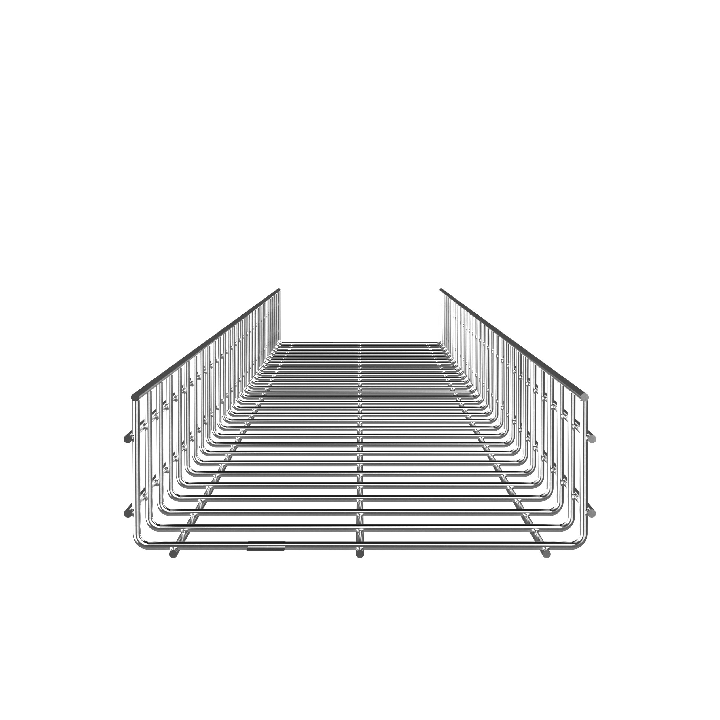 Product image for Panduit PWB4X12EZ Wire Basket 4" H x 12" W, Electro Zinc