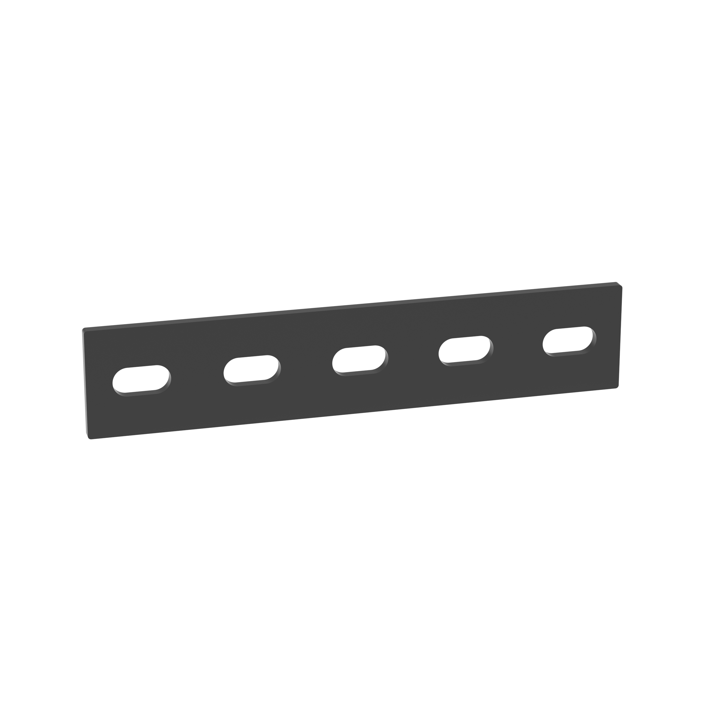 Wire Basket 5-Hole Sweeping Splice Bar, Black (Pack of 12)