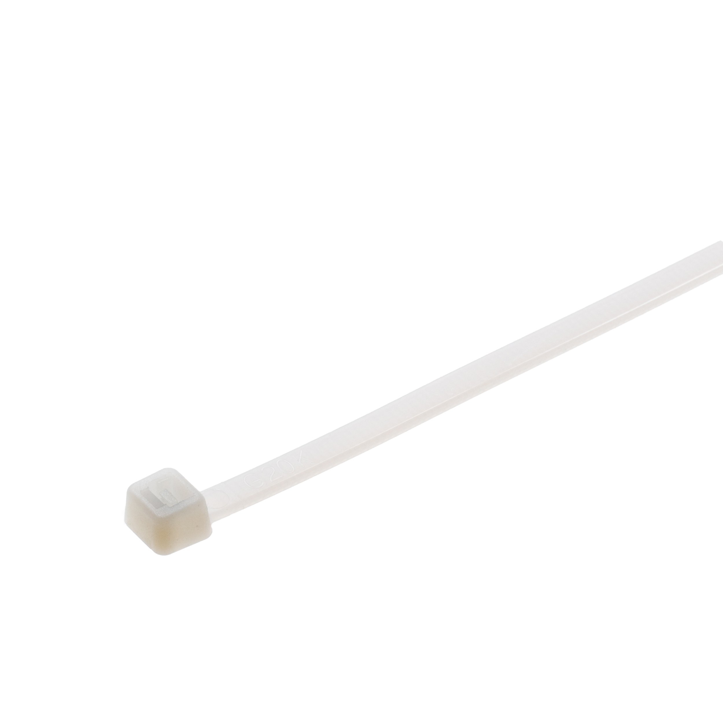 Product image for Panduit S15-50-M Cable Tie, Natural, PA 6.6, 50lb Min Loop Tensile, 14.57"