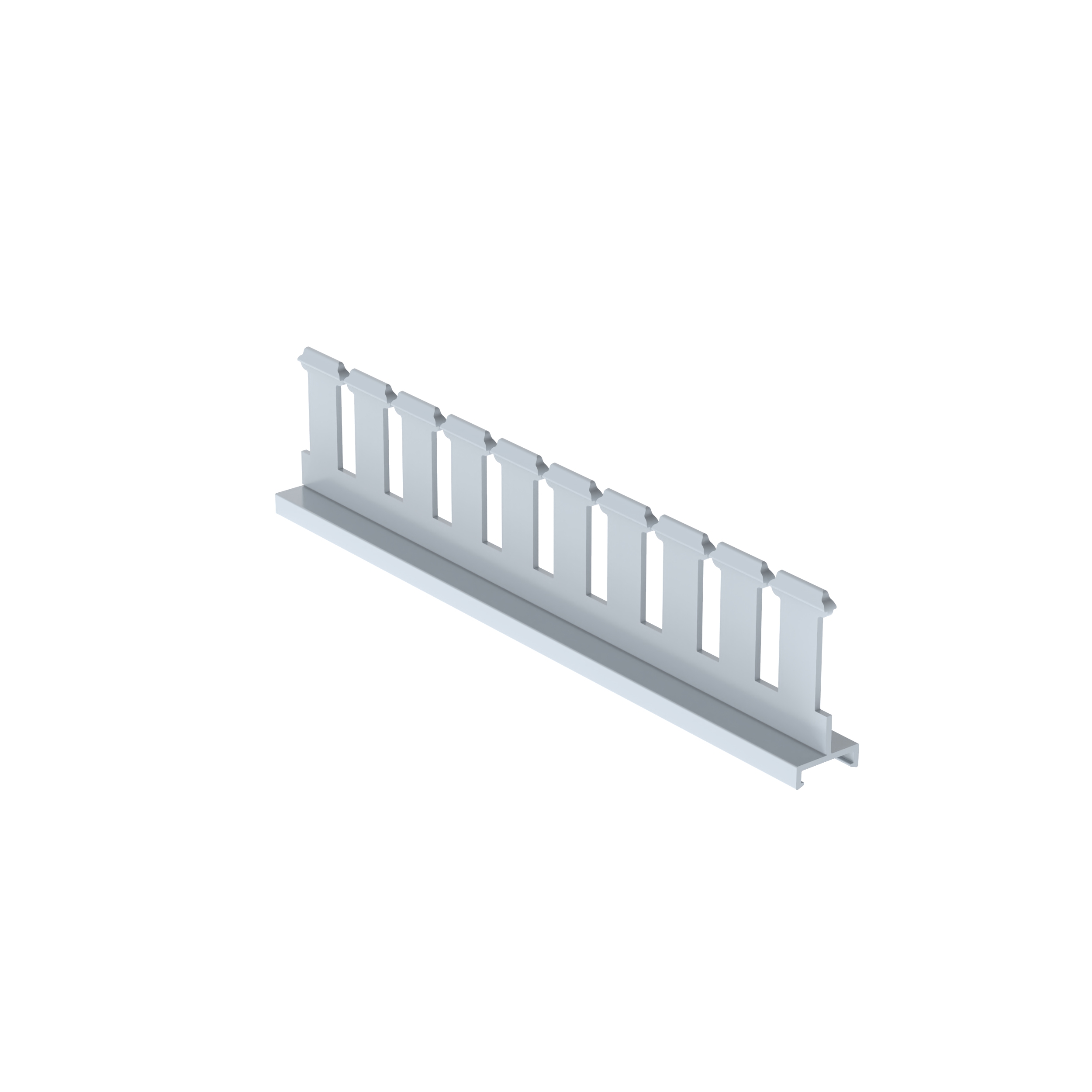 Product image for Panduit SD2H6 Slotted Duct Divider Wall, PVC, 2"H X 6'