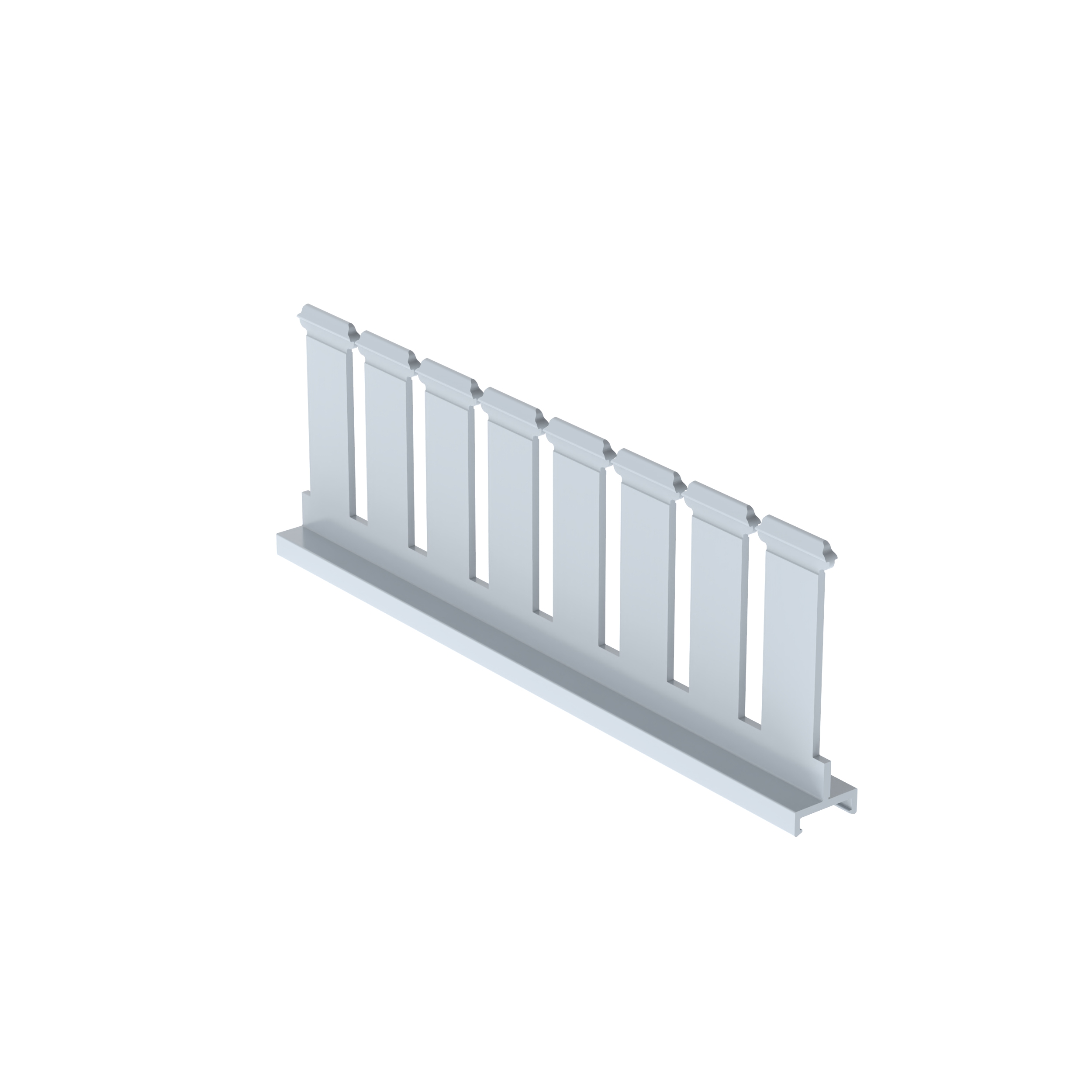 Product image for Panduit SD3H6 SLOTTED DUCT DIVIDER WALL, PVC, 3"H X 6'