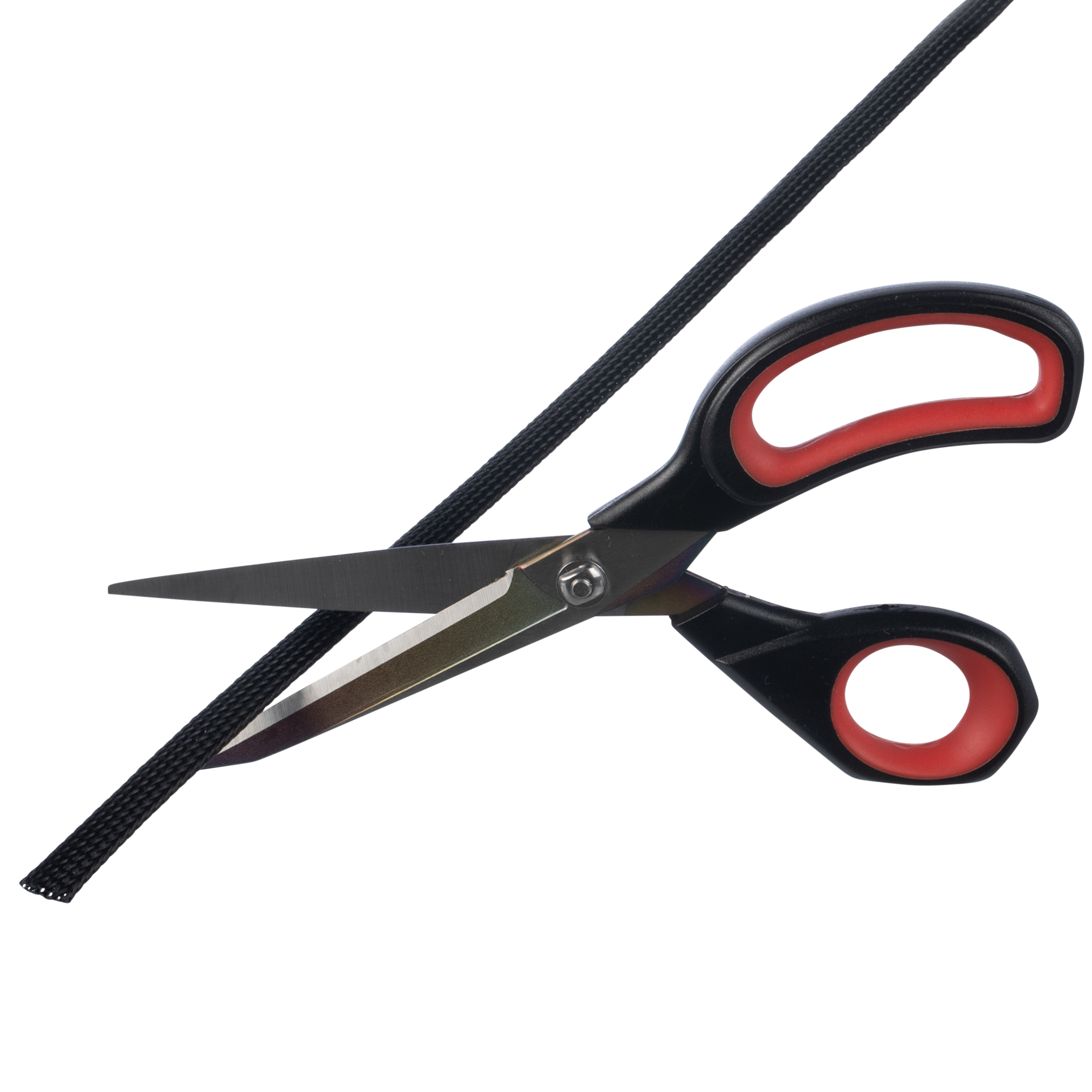 Product image for Panduit SE38PSC-TR0 Fray Resistant Sleeving, Black, PET, 0.38" Nom Dia., 200', PK1