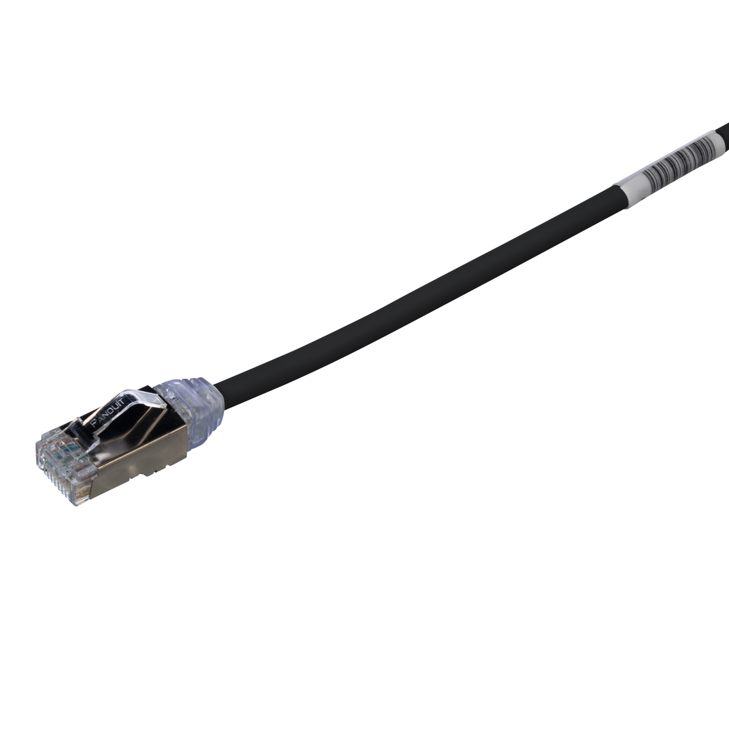 Cat 6A 28 AWG Shielded Patch Cord, 2 m, Black