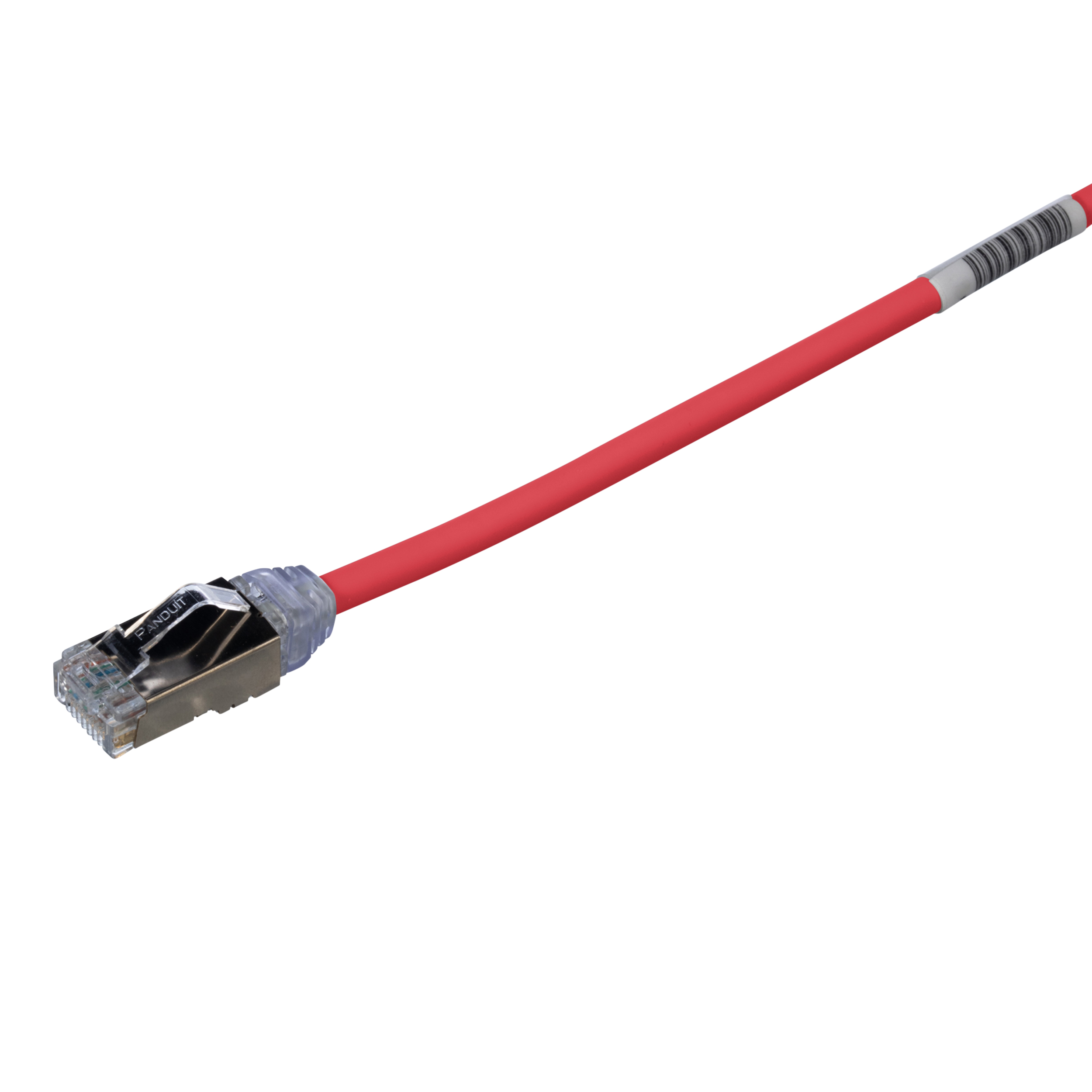 Cat 6A 28 AWG Shielded Patch Cord, 5 m, Red
