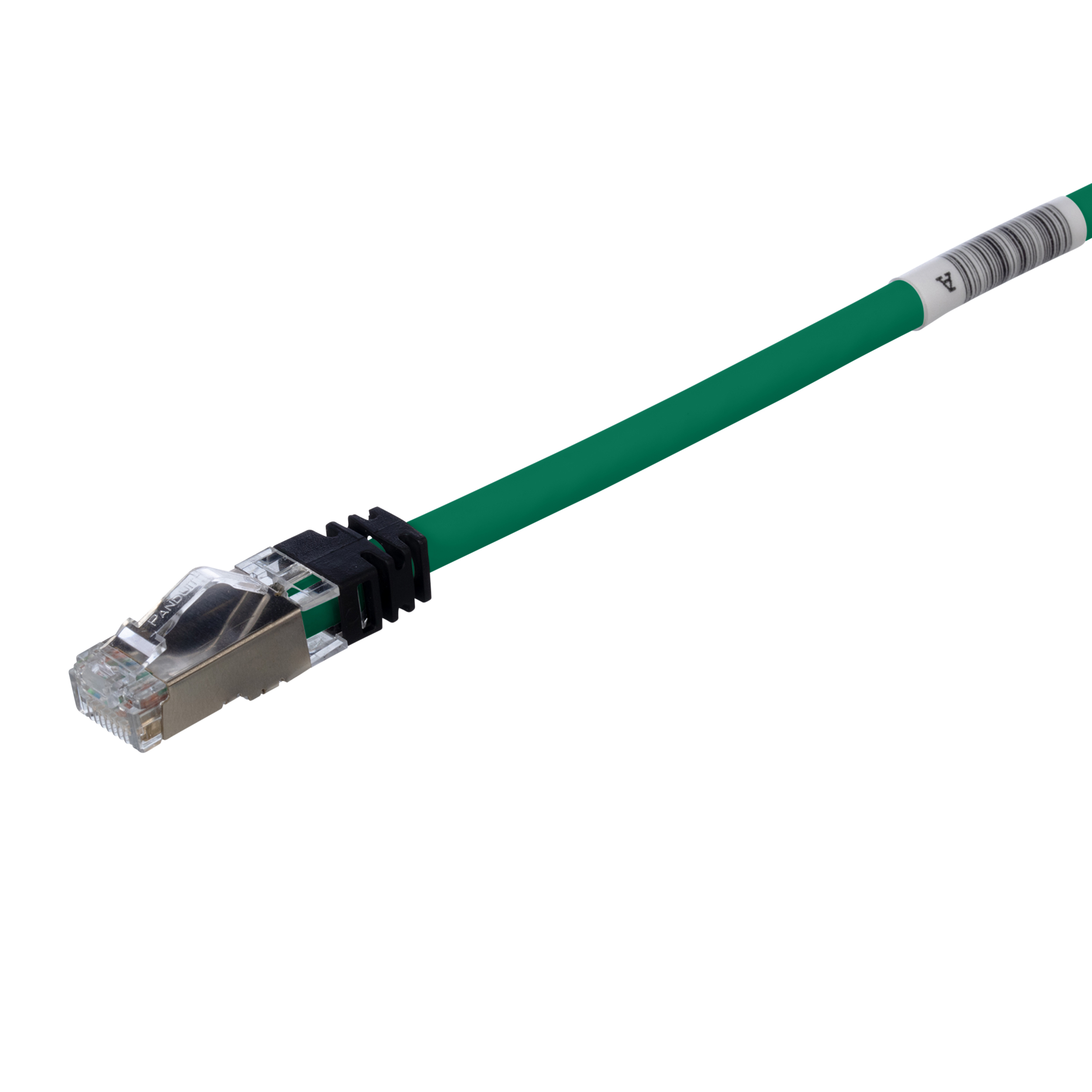 Cat 6A 26 AWG Shielded Patch Cord, 1.5 m, Green