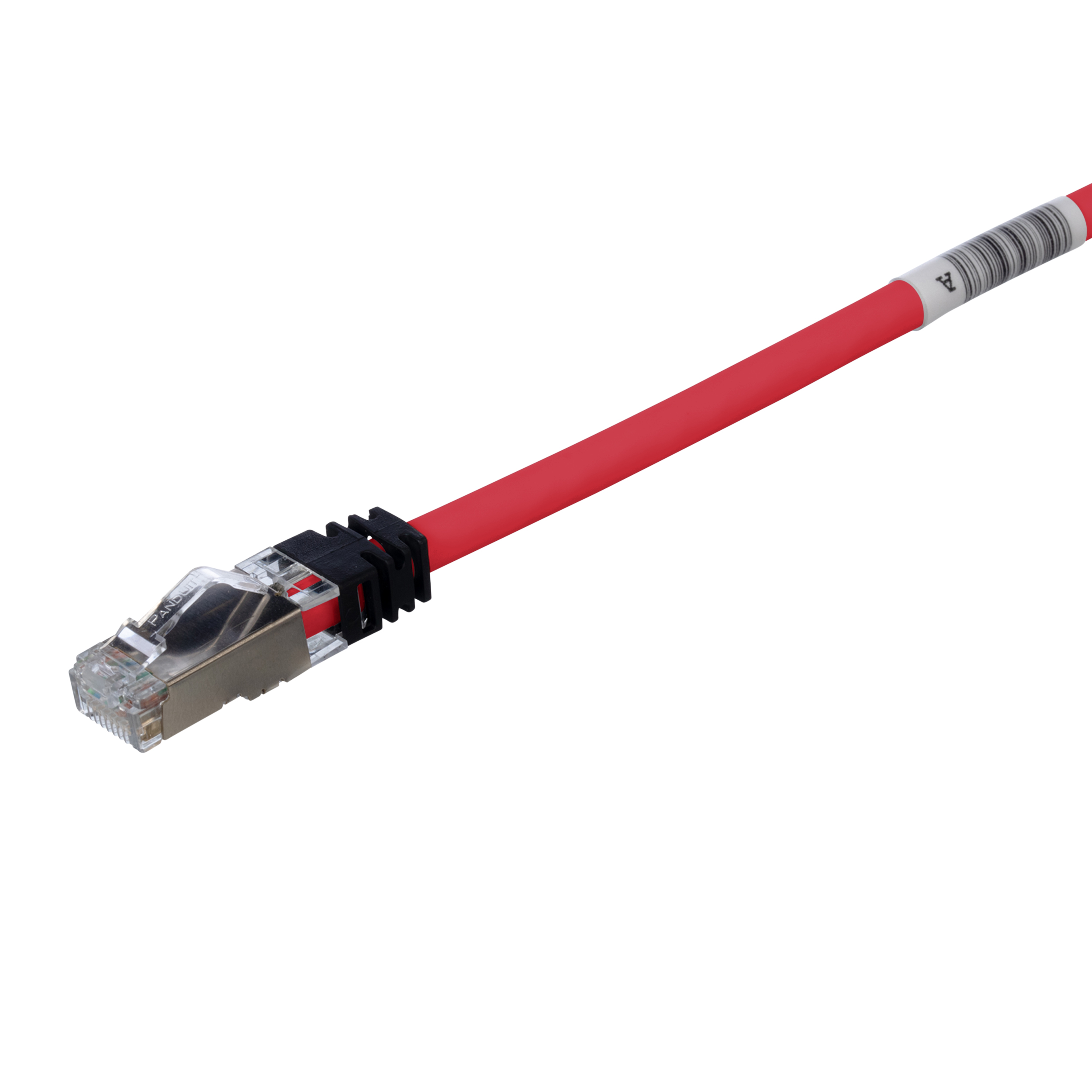 Cat 6A 26 AWG Shielded Patch Cord, 1 m, Red