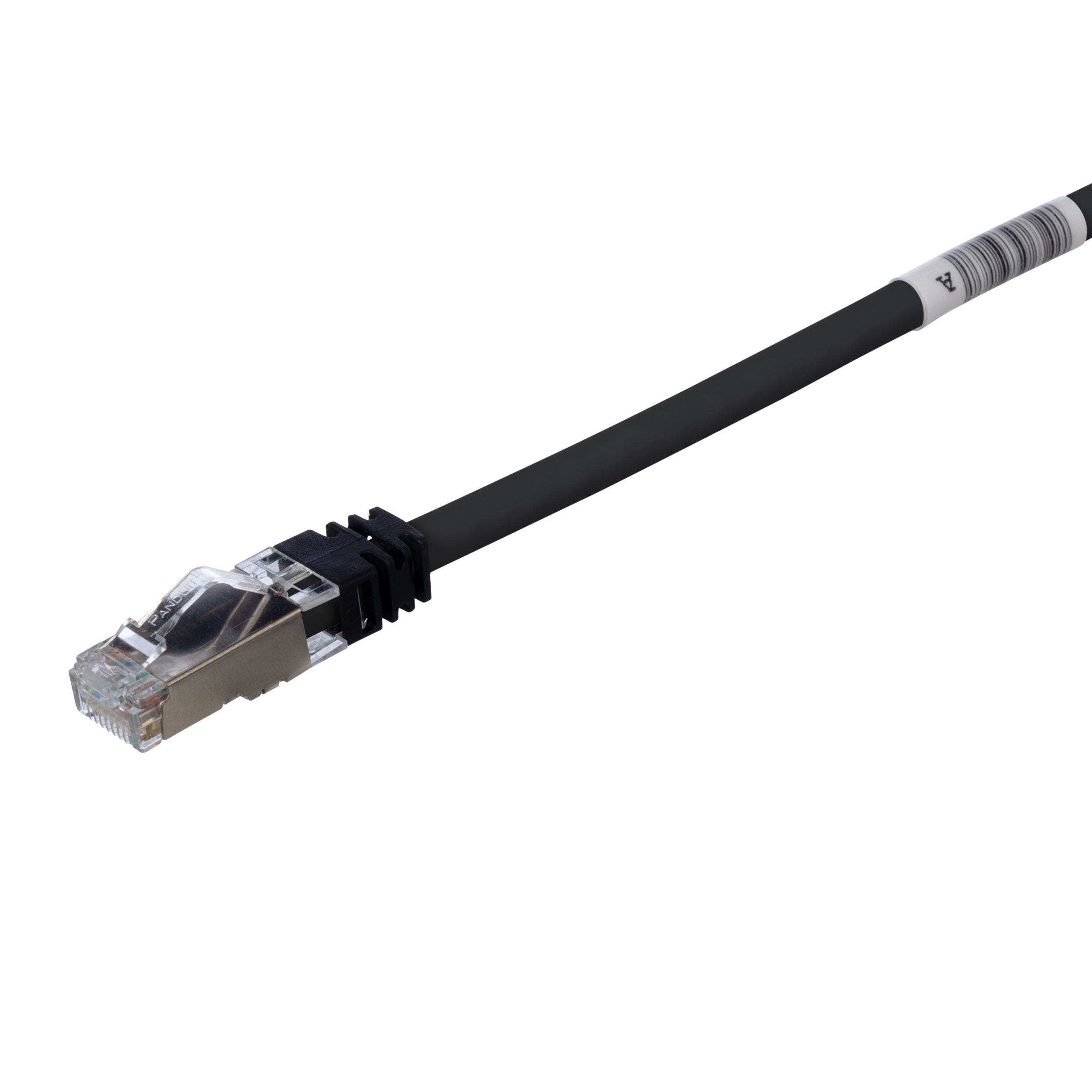 Cat 6A 26 AWG Shielded Patch Cord, 7 m, Black