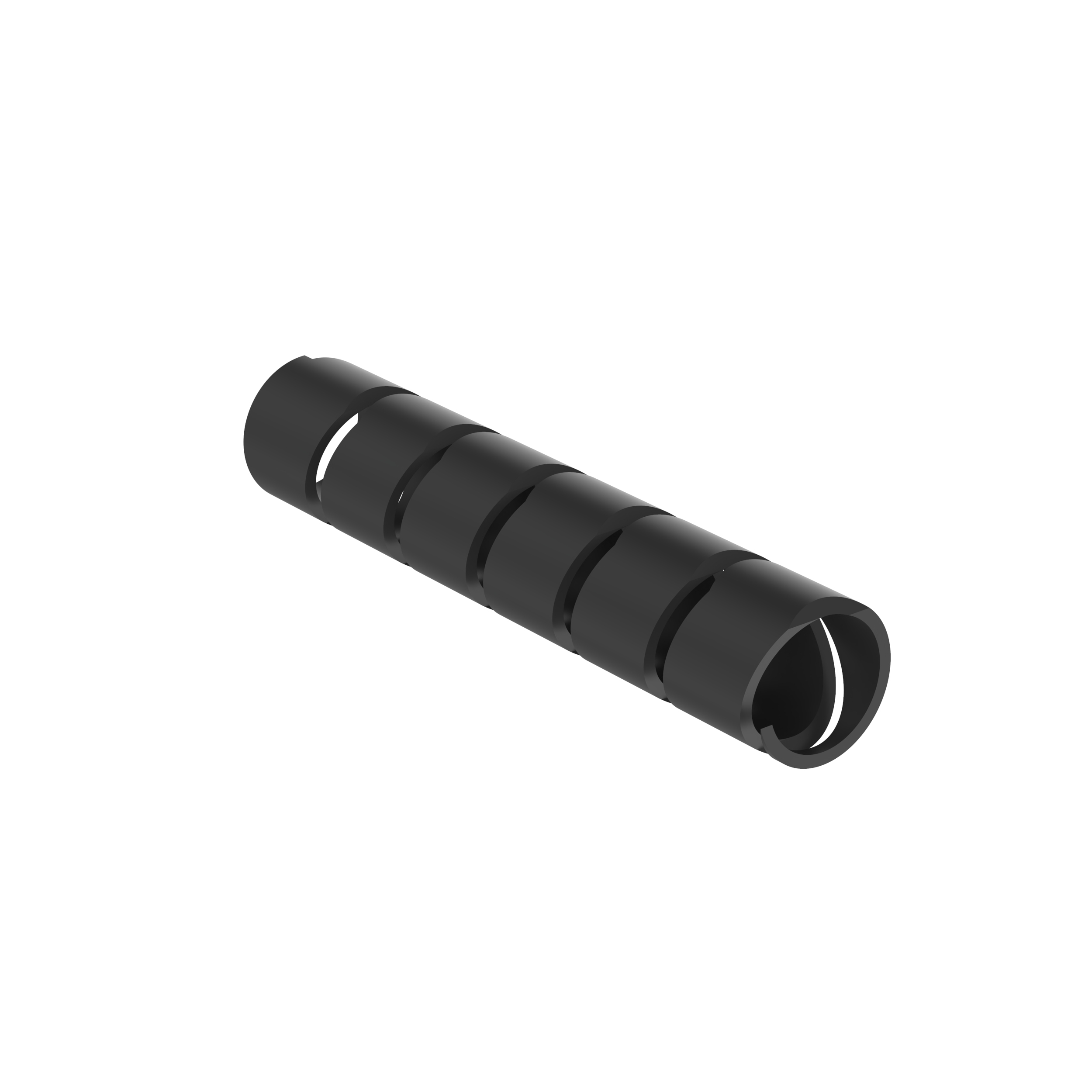 Product image for Panduit T25R-C20Y T25R-C20Y Spiral Wrap, Black, Fire Resistant PE, 0.1875" Min Dia., PK1
