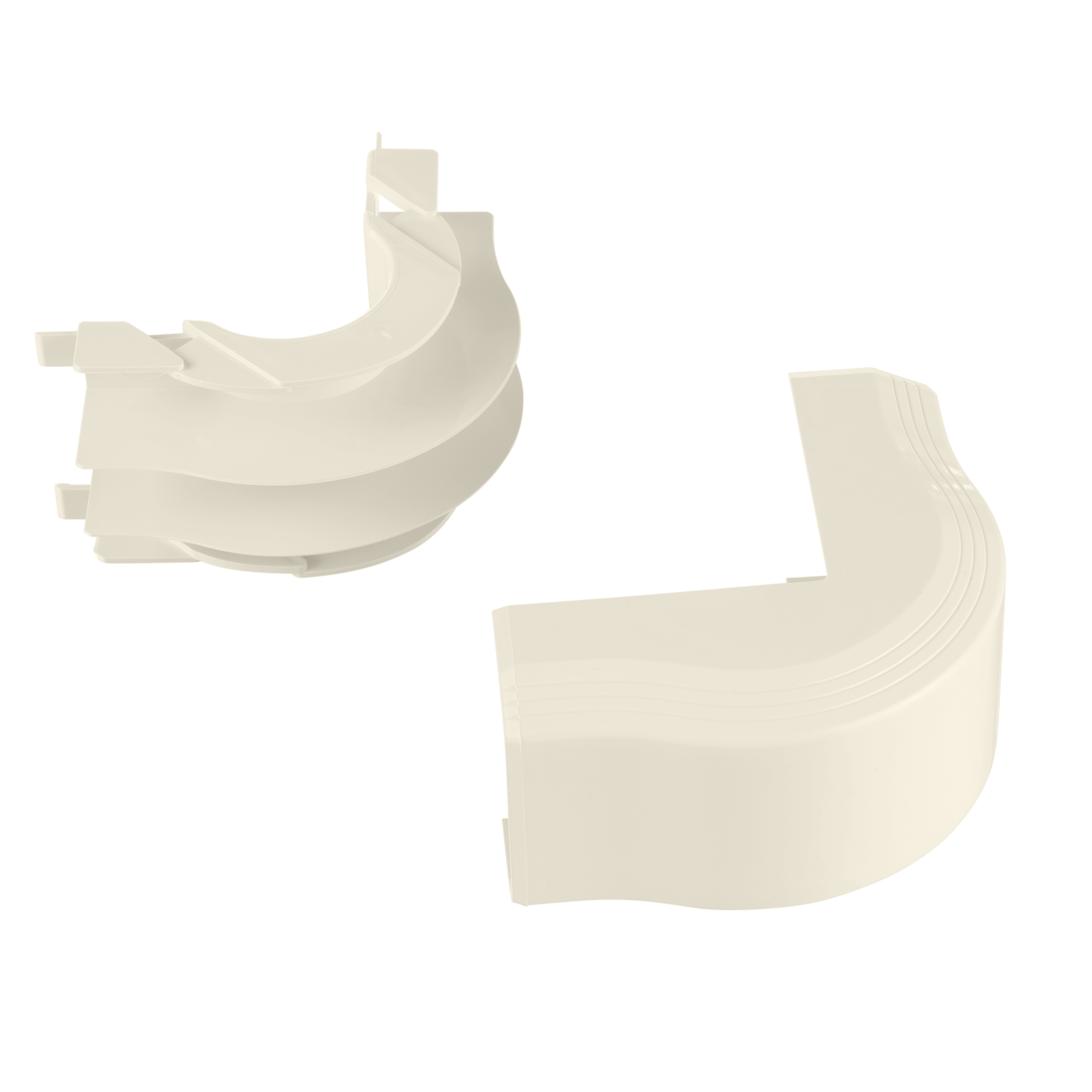 Product image for Panduit T45OCIW Surface Raceway, T-45 Outside Corner, Off-White